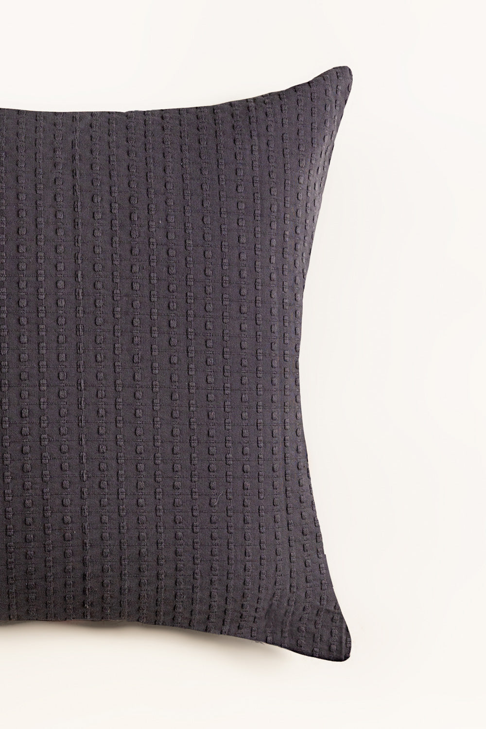 Charcoal Grey Dyed Square Cushion
