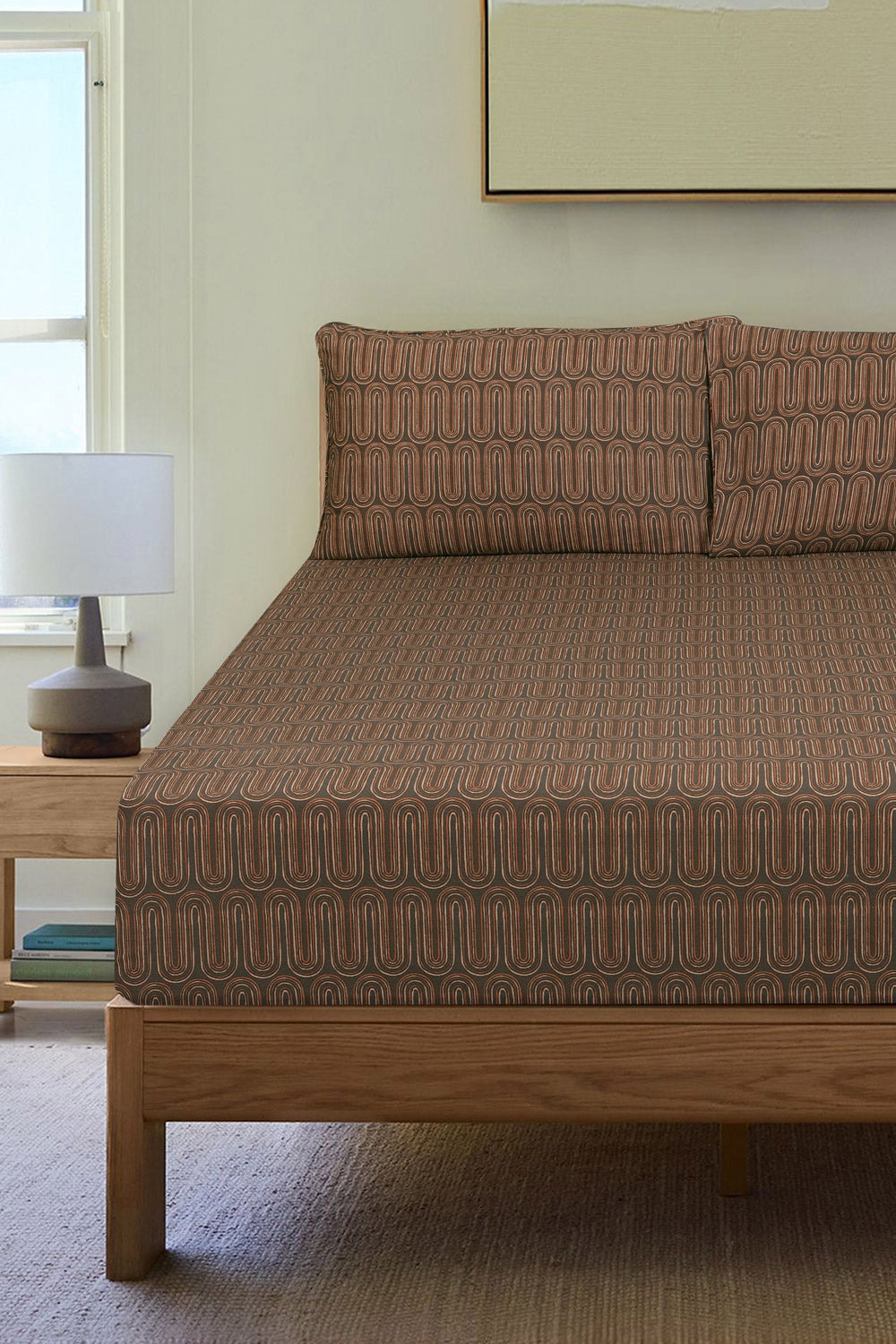 Cobblestone Fitted Sheet Set