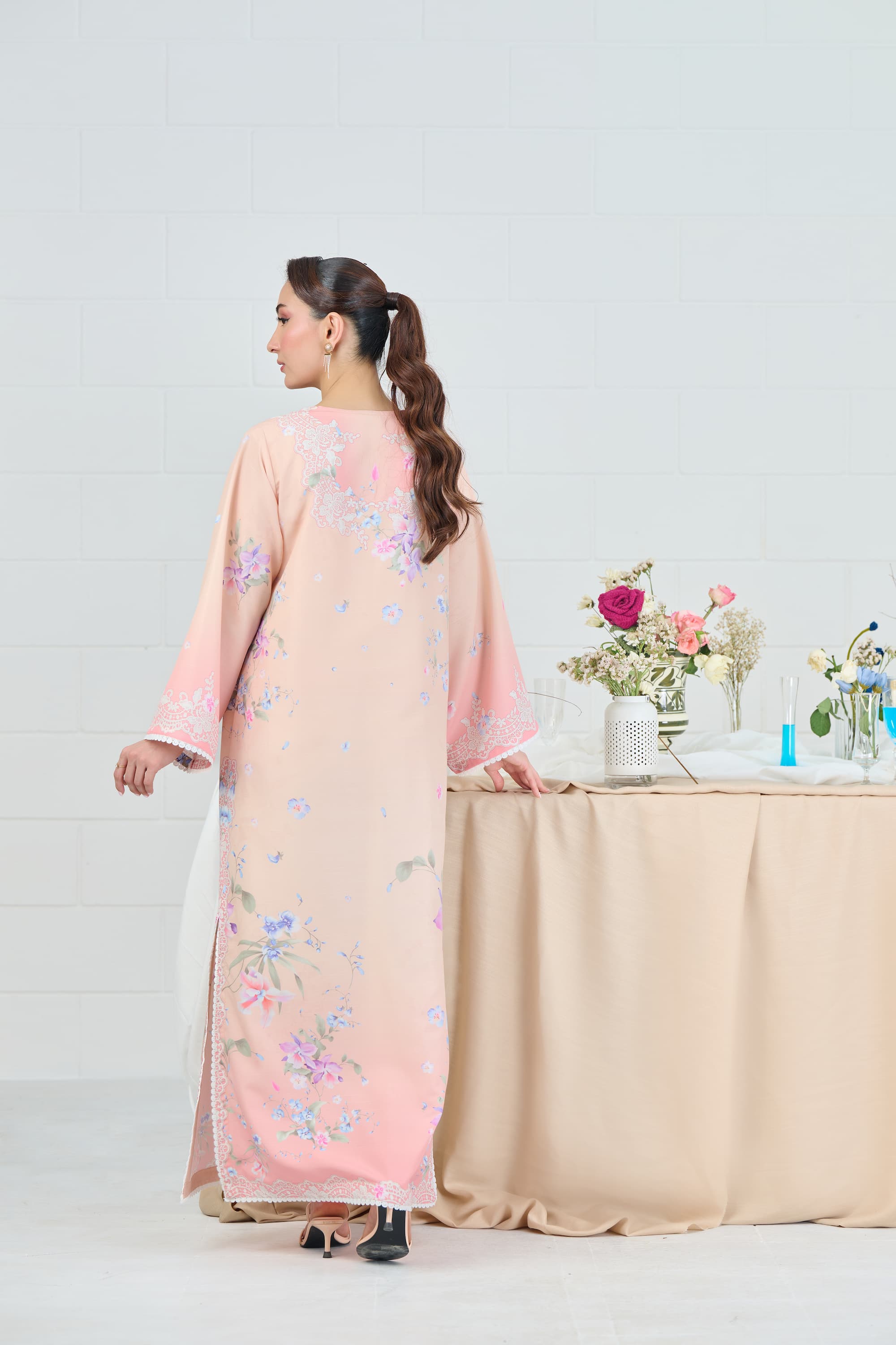 Blush Bloom Kaftaan 2-Piece