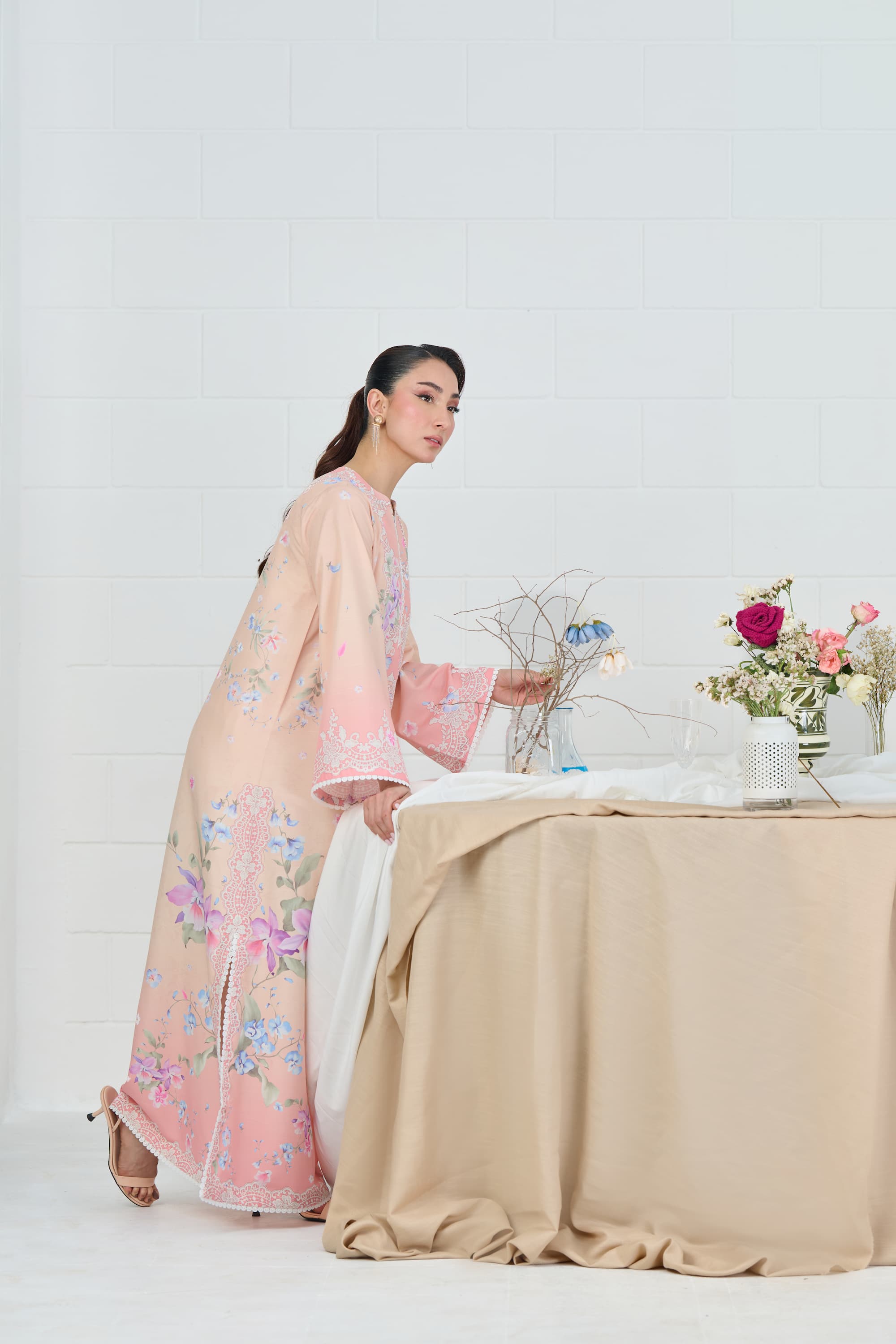 Blush Bloom Kaftaan 2-Piece