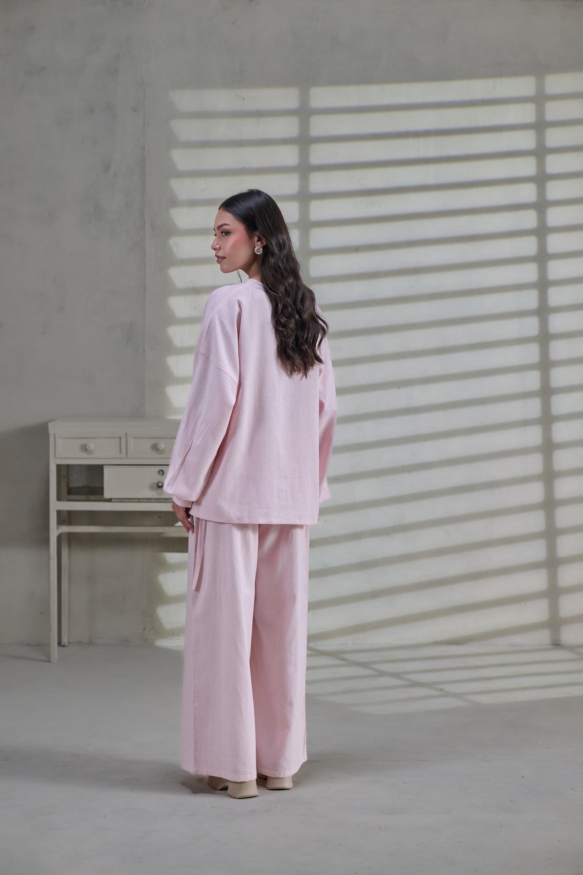 Pink Linen Top