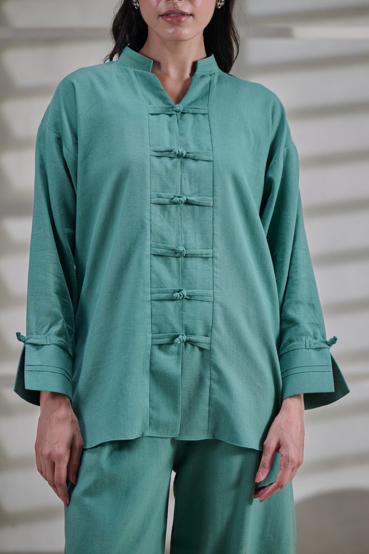 Green Linen Co-ord Set
