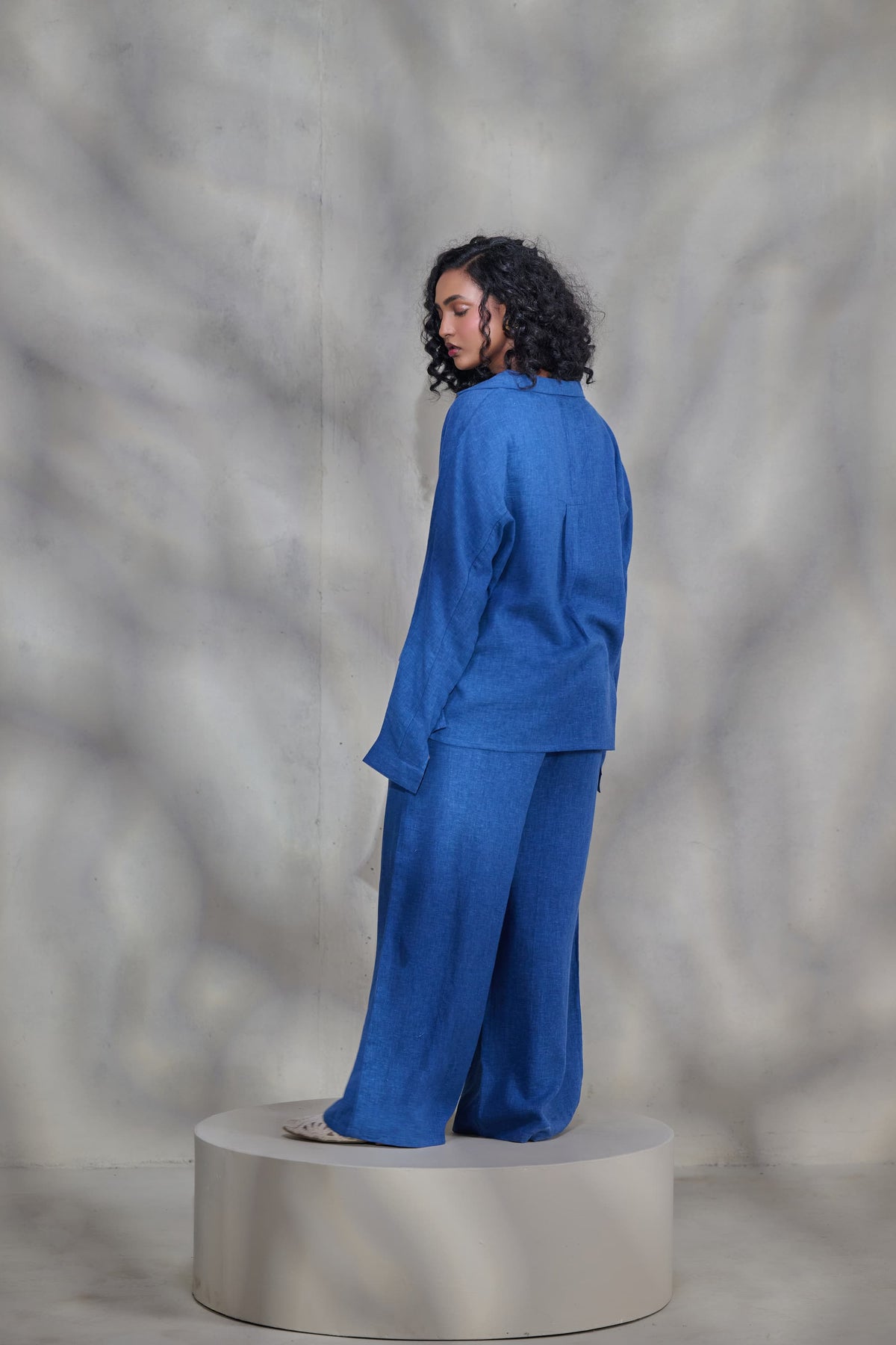 Blue Linen Co-ord Set