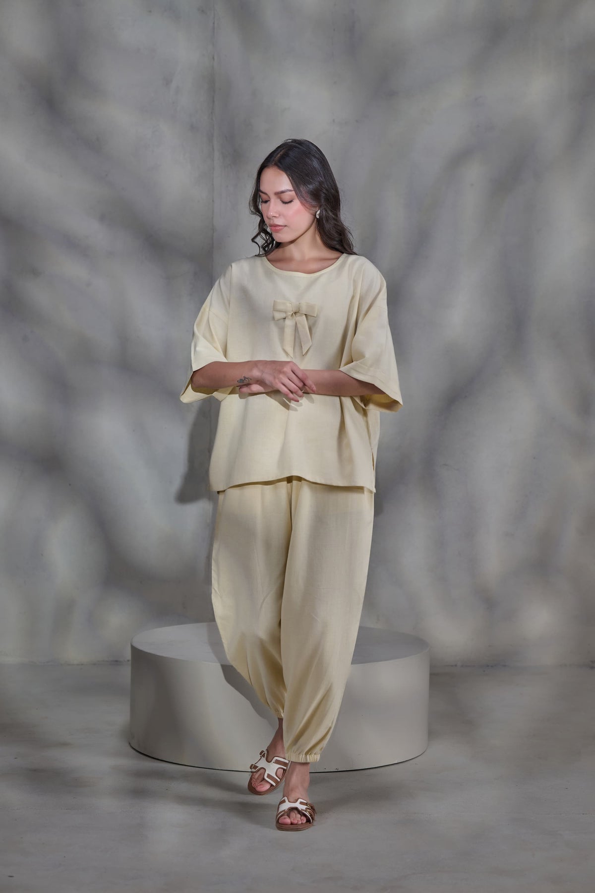 Yellow Linen Co-ord Set