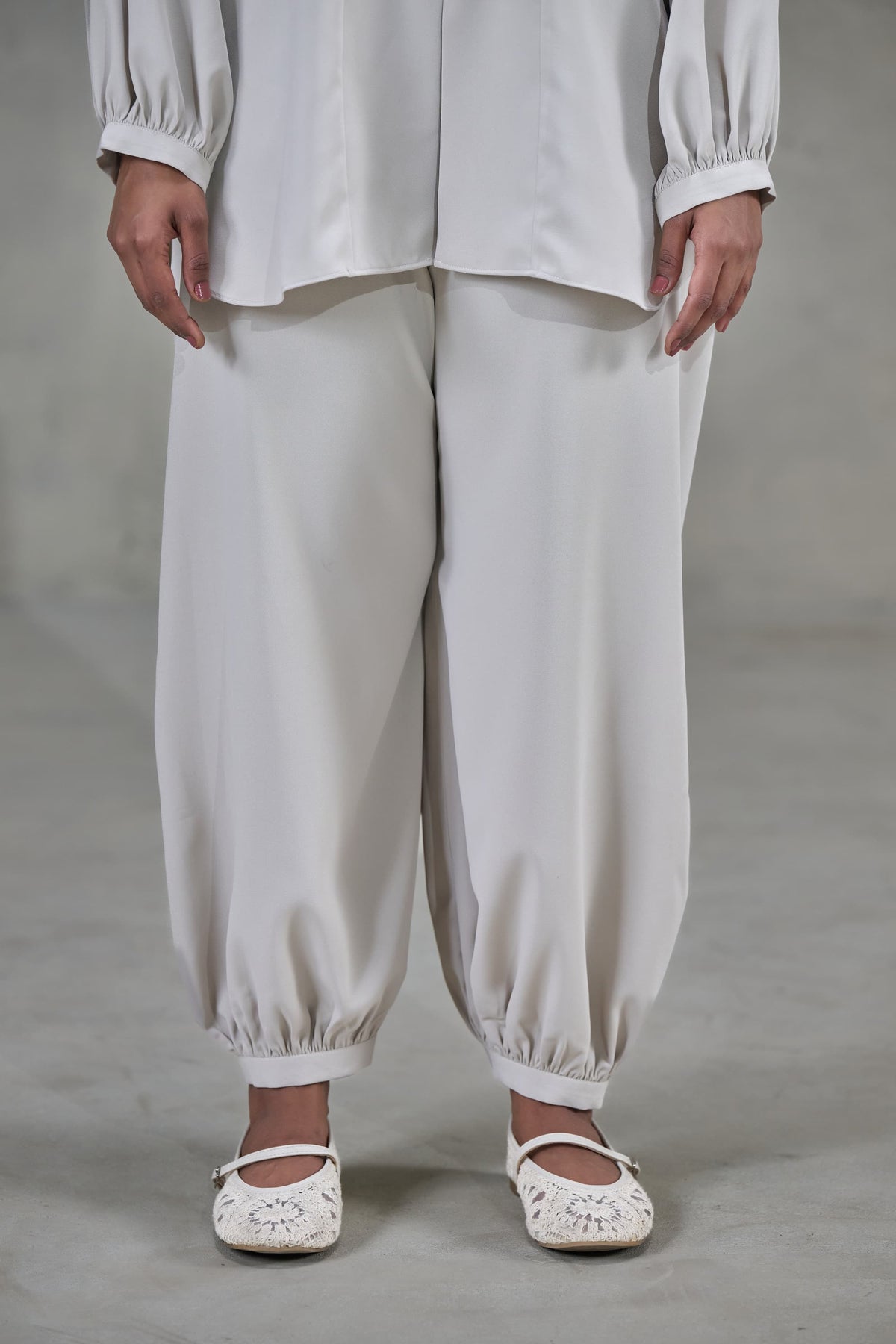 Beige Crepe Co-ord Set