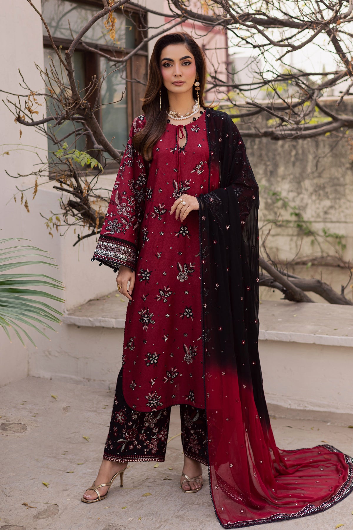 Cola 3Pc - Embroidered Festive Pret