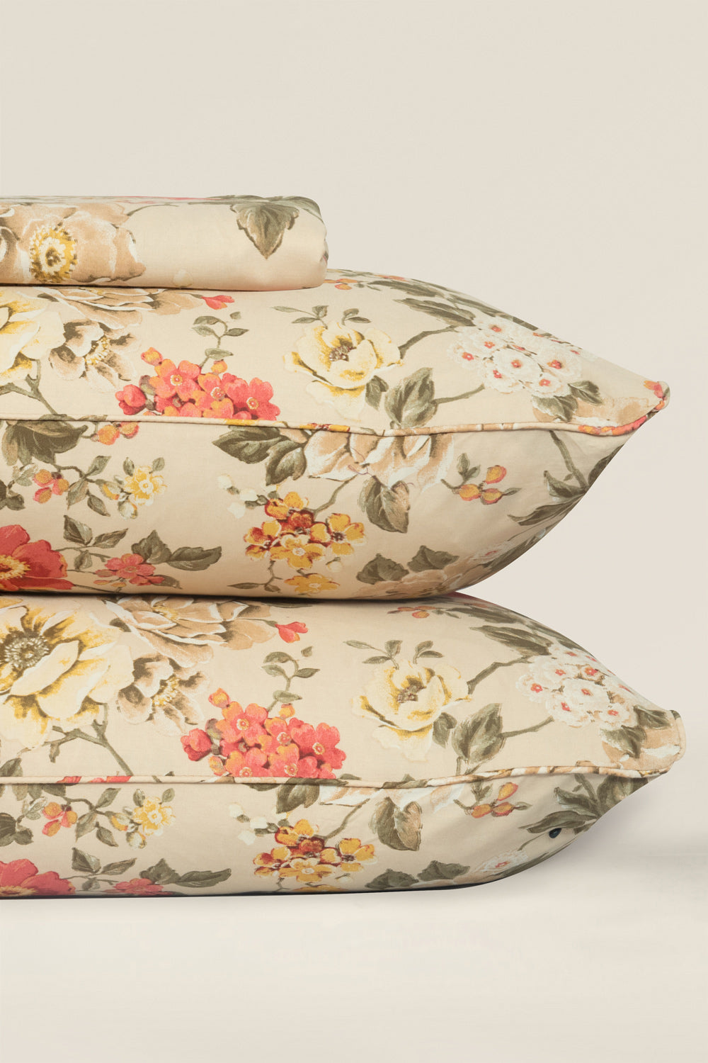 Coral Floral Everyday Classic Bed Sheet Set