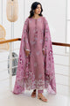 ANTIQUE BLUSH-3PC SATIN EMBROIDERED SUIT