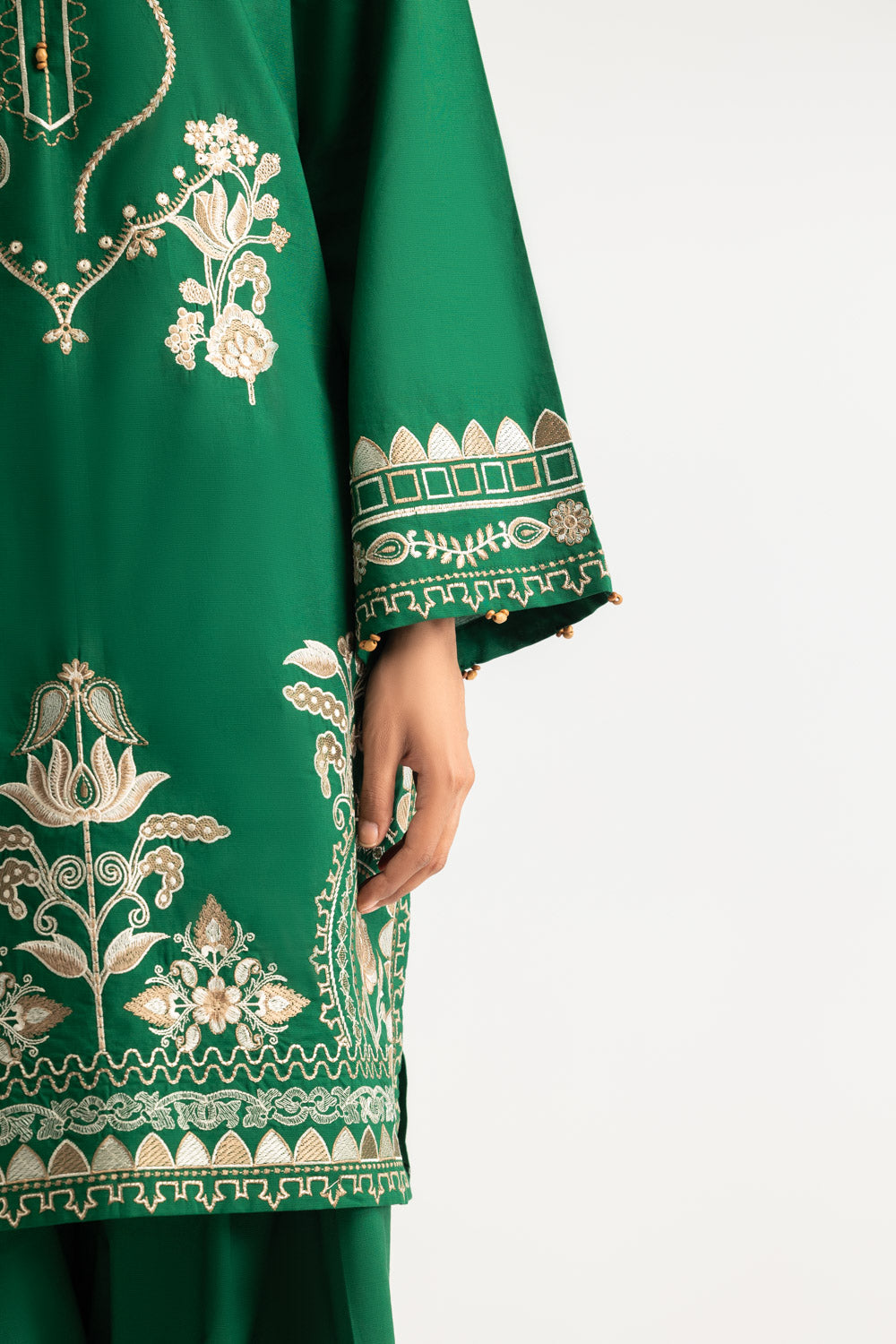 Cotton Bana Dora Embroidered Co-Ord Set