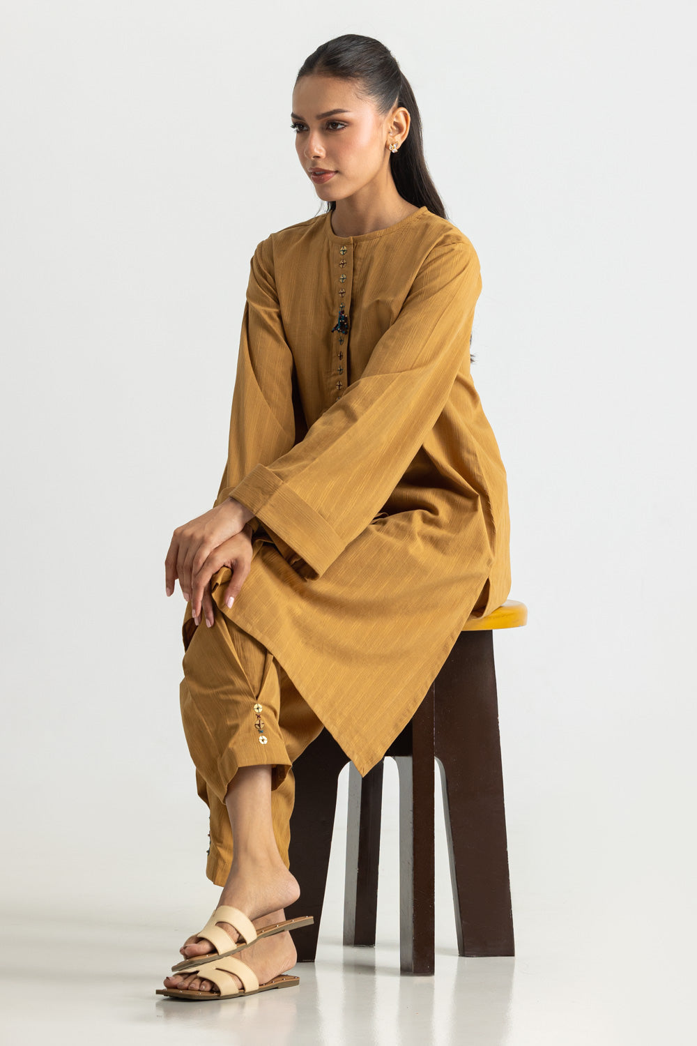 Cotton Embellished Co-Ord Set