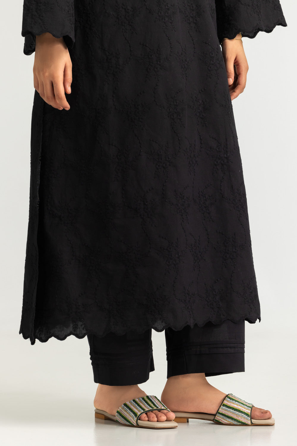Cotton Embroidered Co-Ord Set