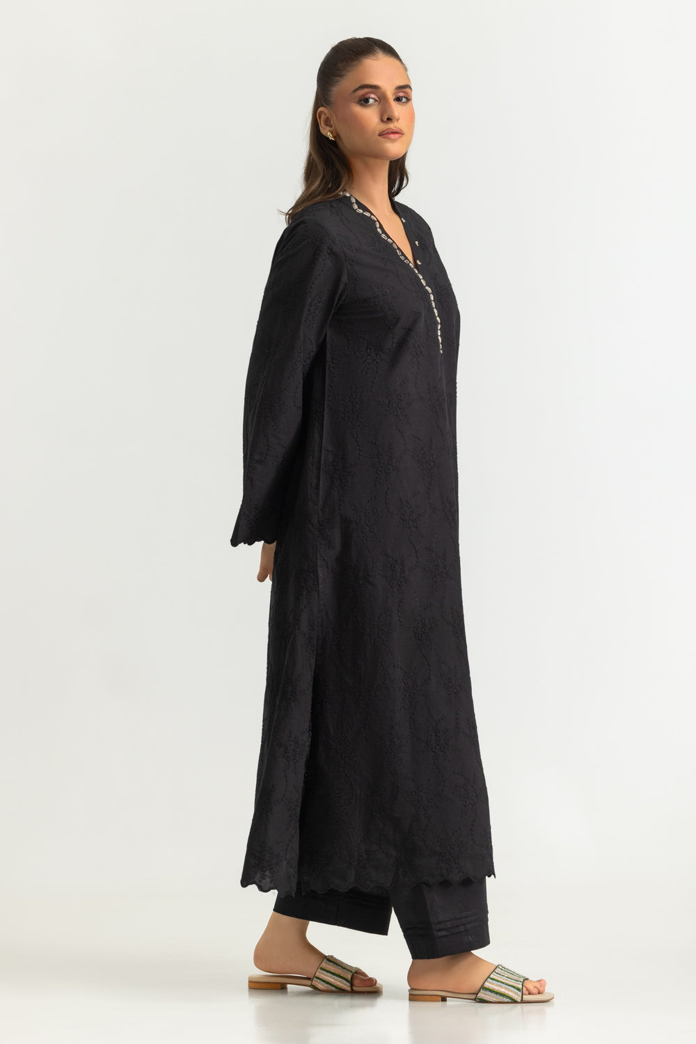 Cotton Embroidered Co-Ord Set