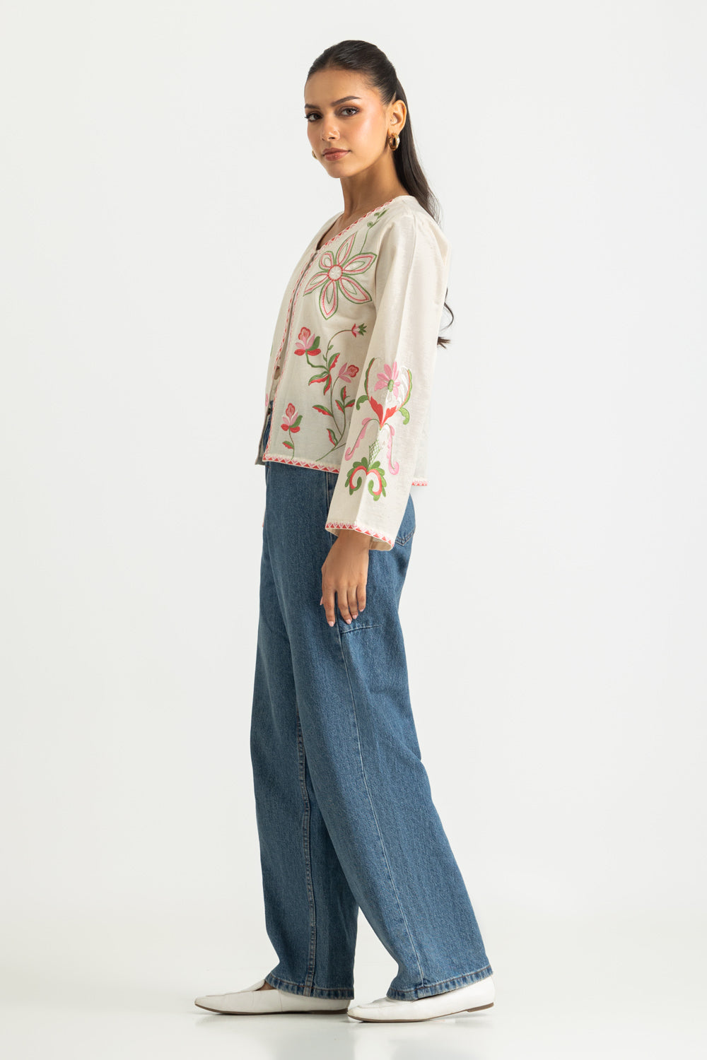 Cotton Embroidered Jacket