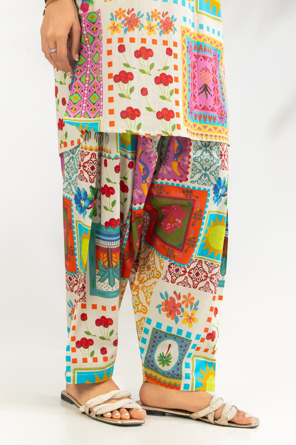 Cotton Viscose Printed Co-Oed Set