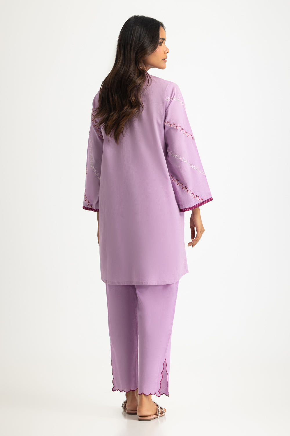 Gul Ahmed - Cotton Viscose Slub Embroidered Co-Ord Set