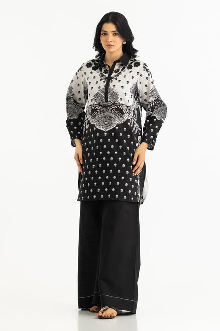 Cotton Viscose Slub Printed Co-Ord Set - W-AP-26-477371