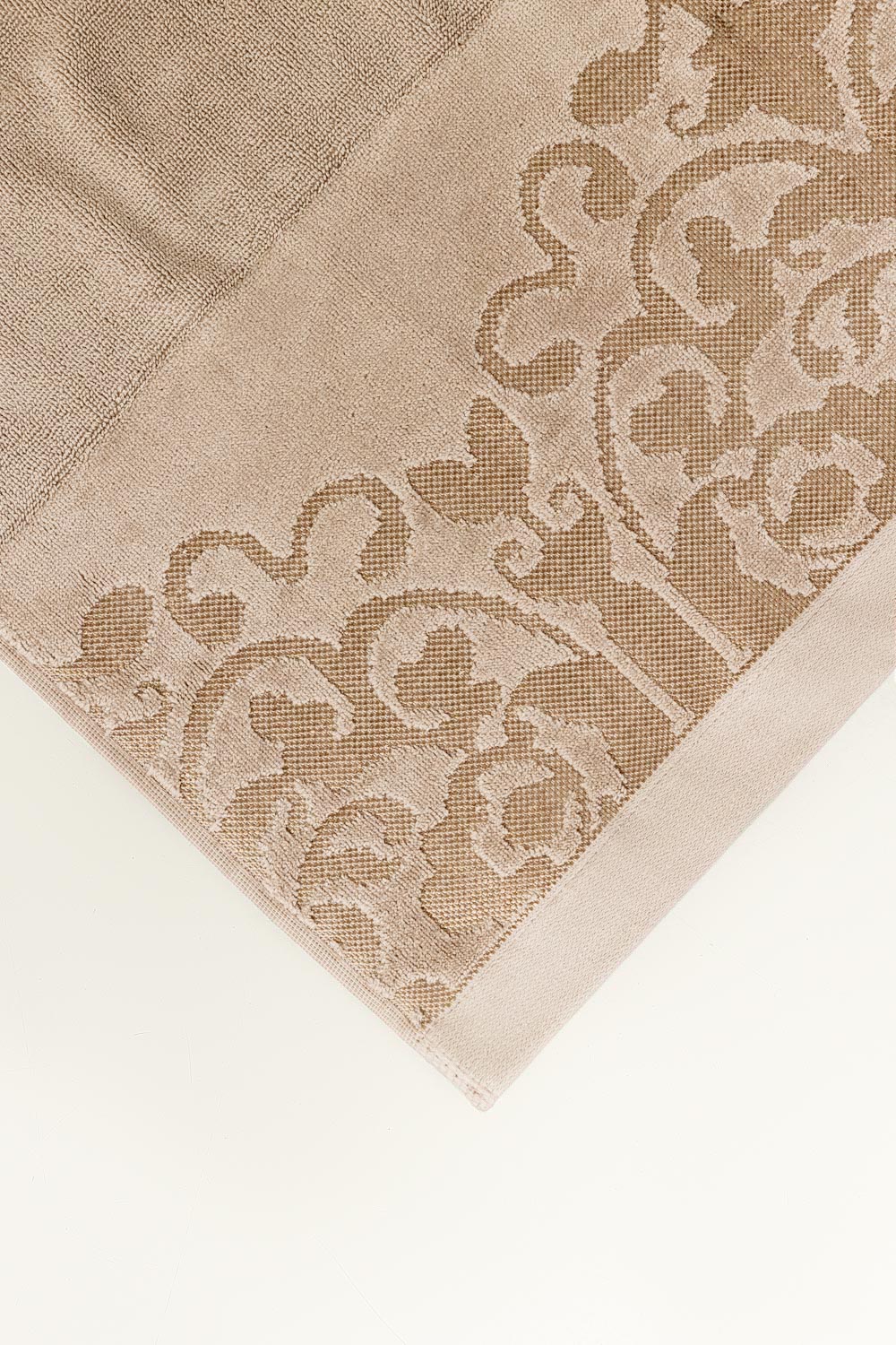 Cream Jacquard 4Pcs Towel Set
