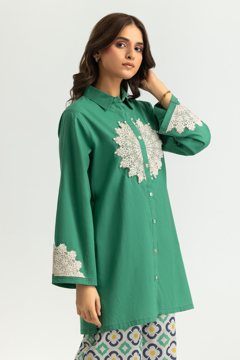 Cross Hatch Embroidered Co-Ord Set