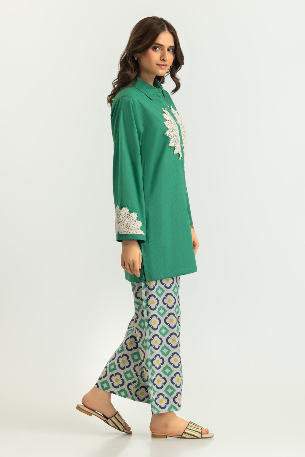 Cross Hatch Embroidered Co-Ord Set