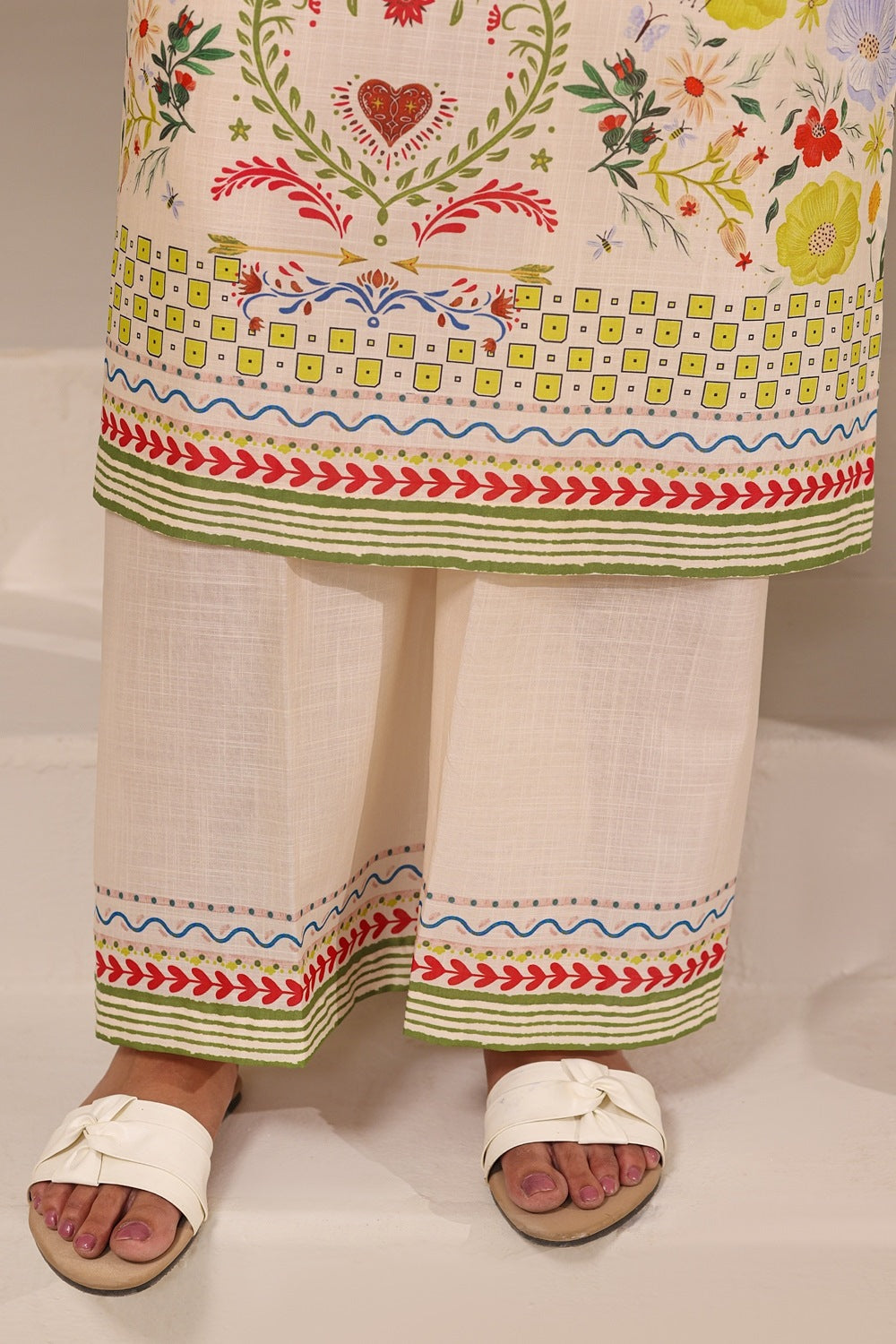 Cross Hatch Printed Co-Ord Set - W-AP-26-468521