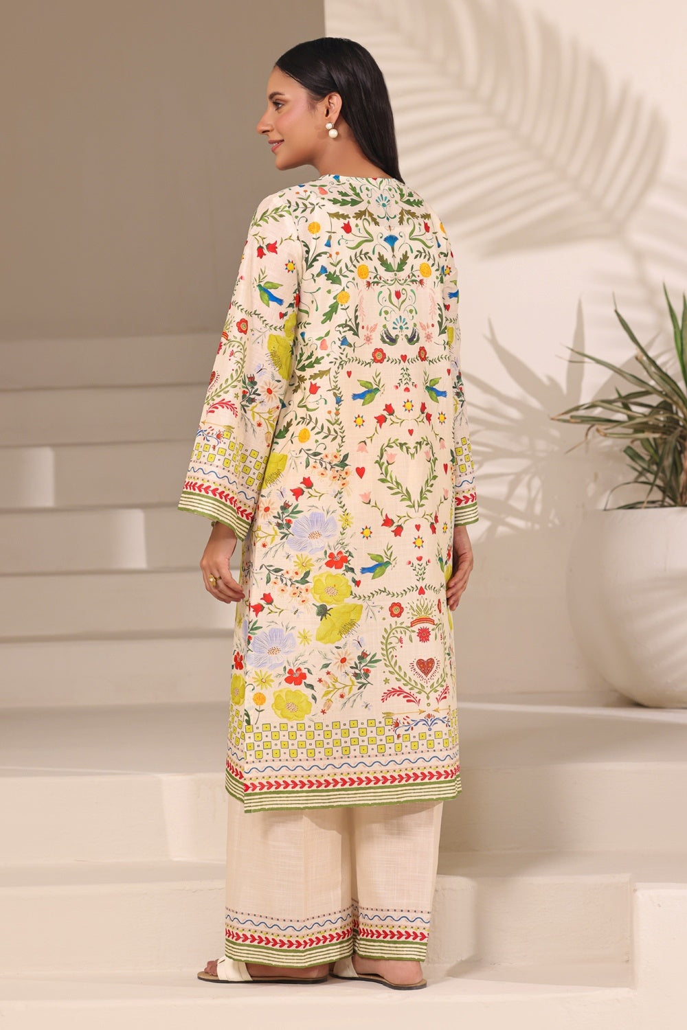 Cross Hatch Printed Co-Ord Set - W-AP-26-468521