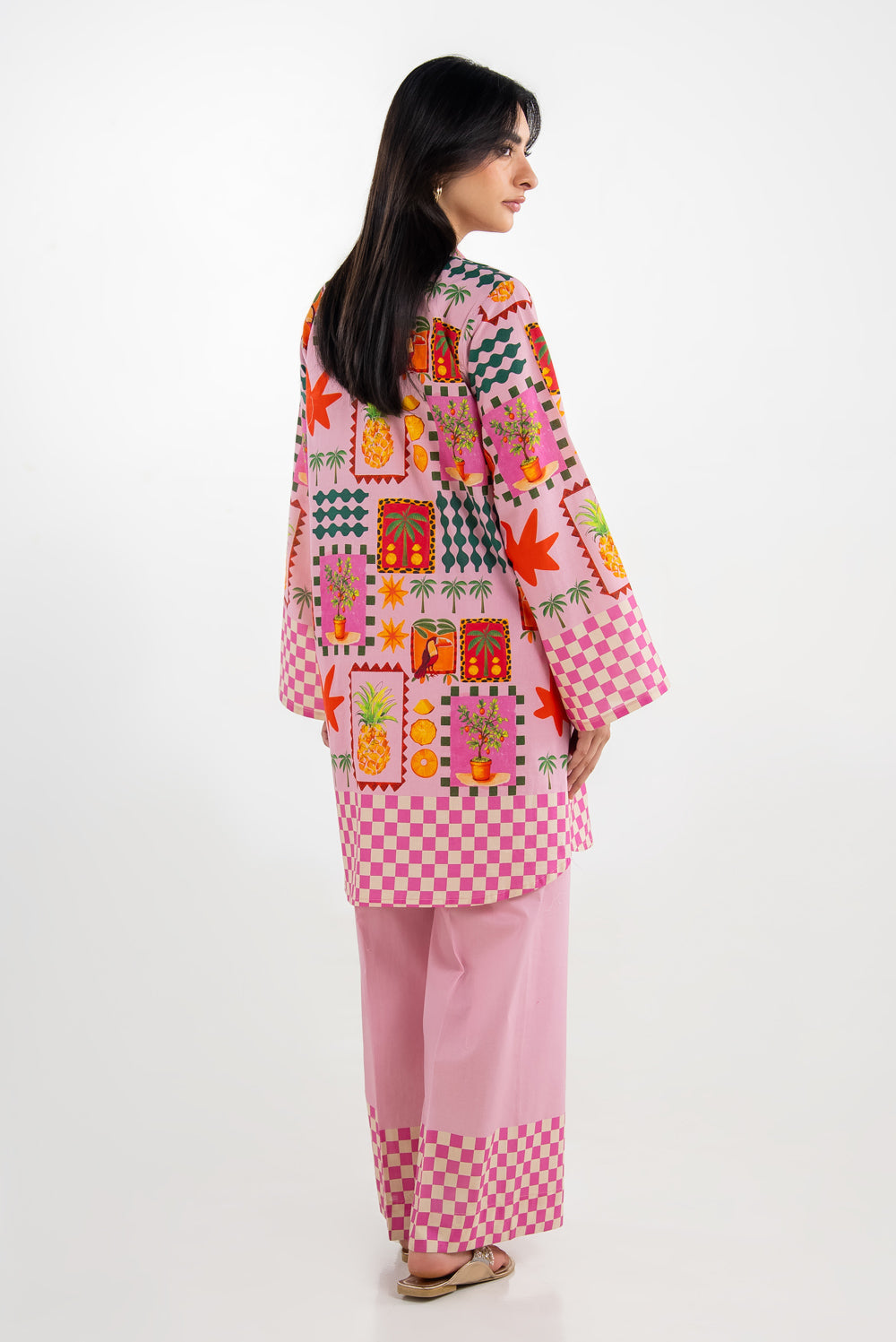 Cross Hatch Printed Co-Ord Set IPST-77183