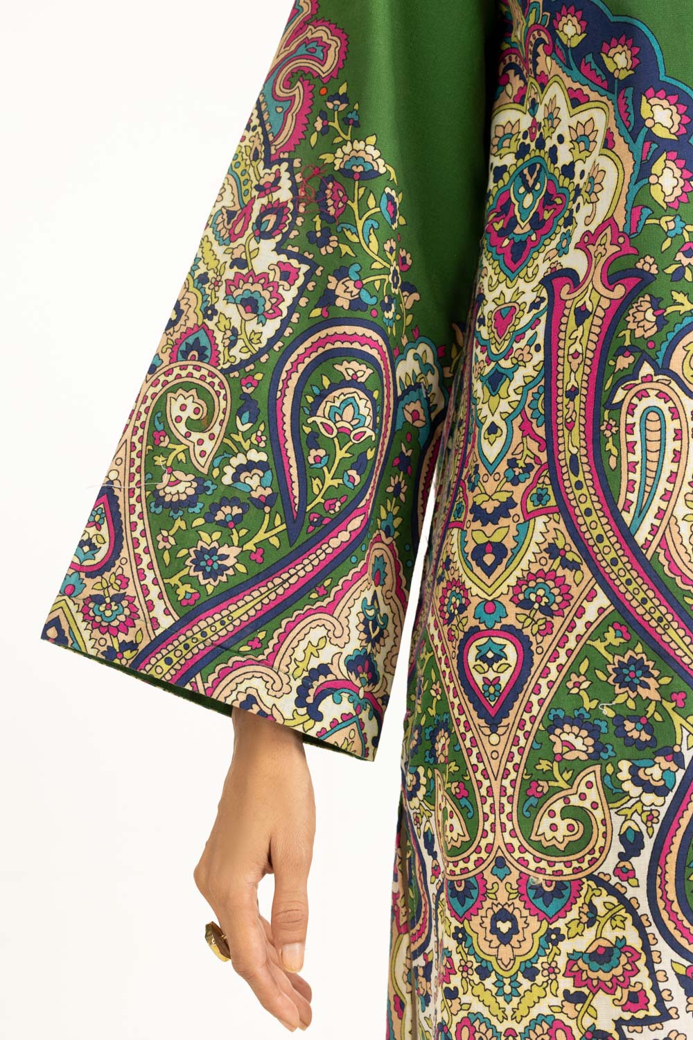 Cross Slub Printed Co-Ord Set