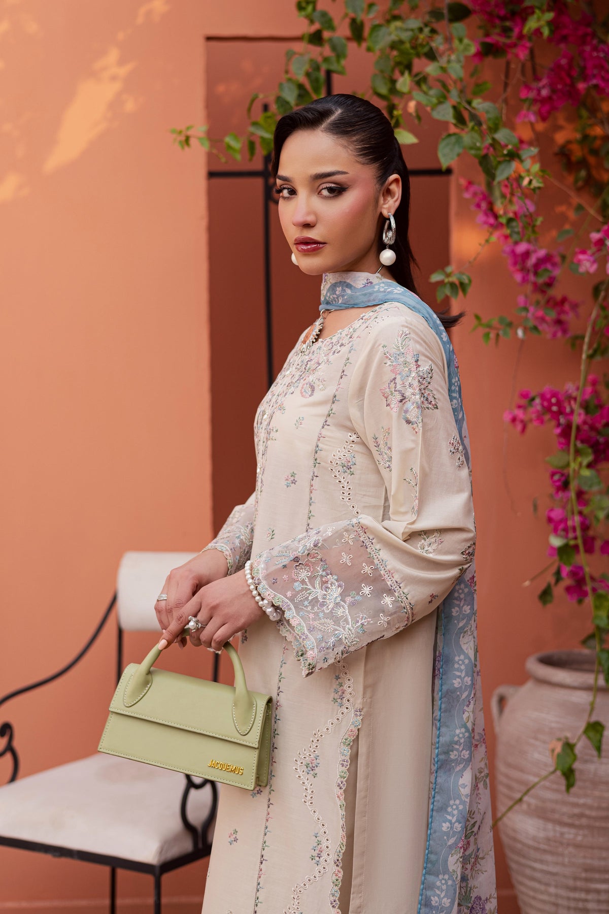 Cyntia 3Pc - Festive Embroidered Lawn