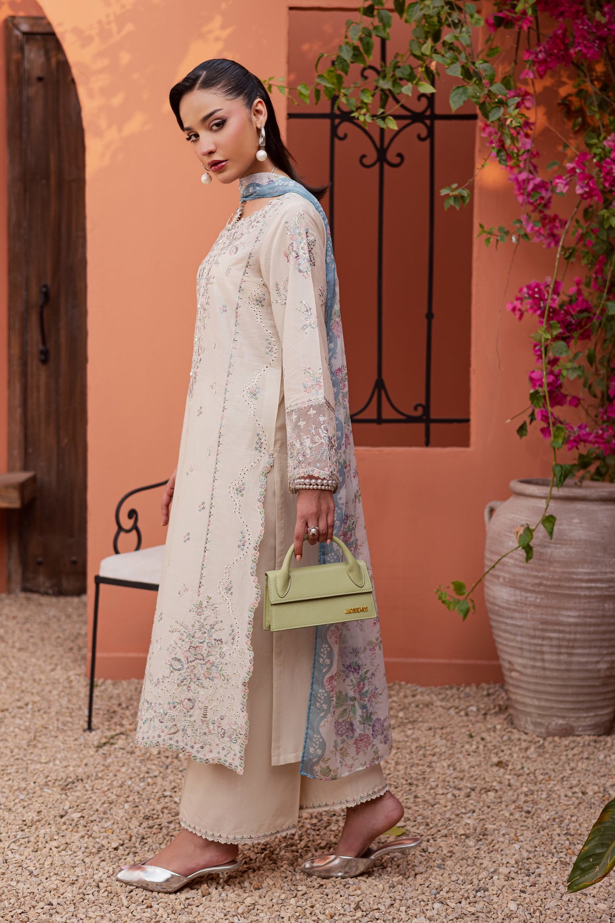 Cyntia 3Pc - Festive Embroidered Lawn