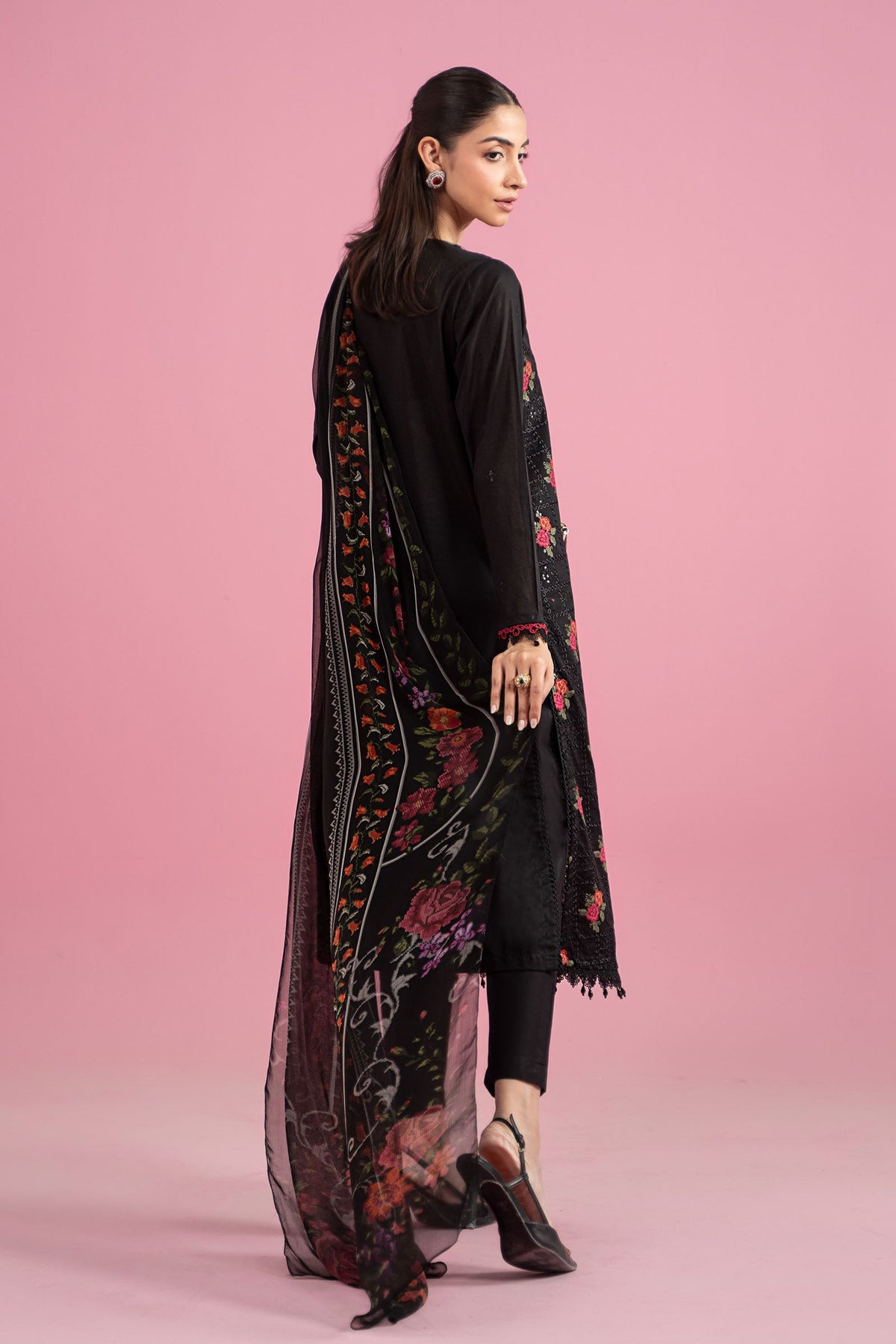 3 Piece Embroidered Lawn Suit | MPS-2601-B
