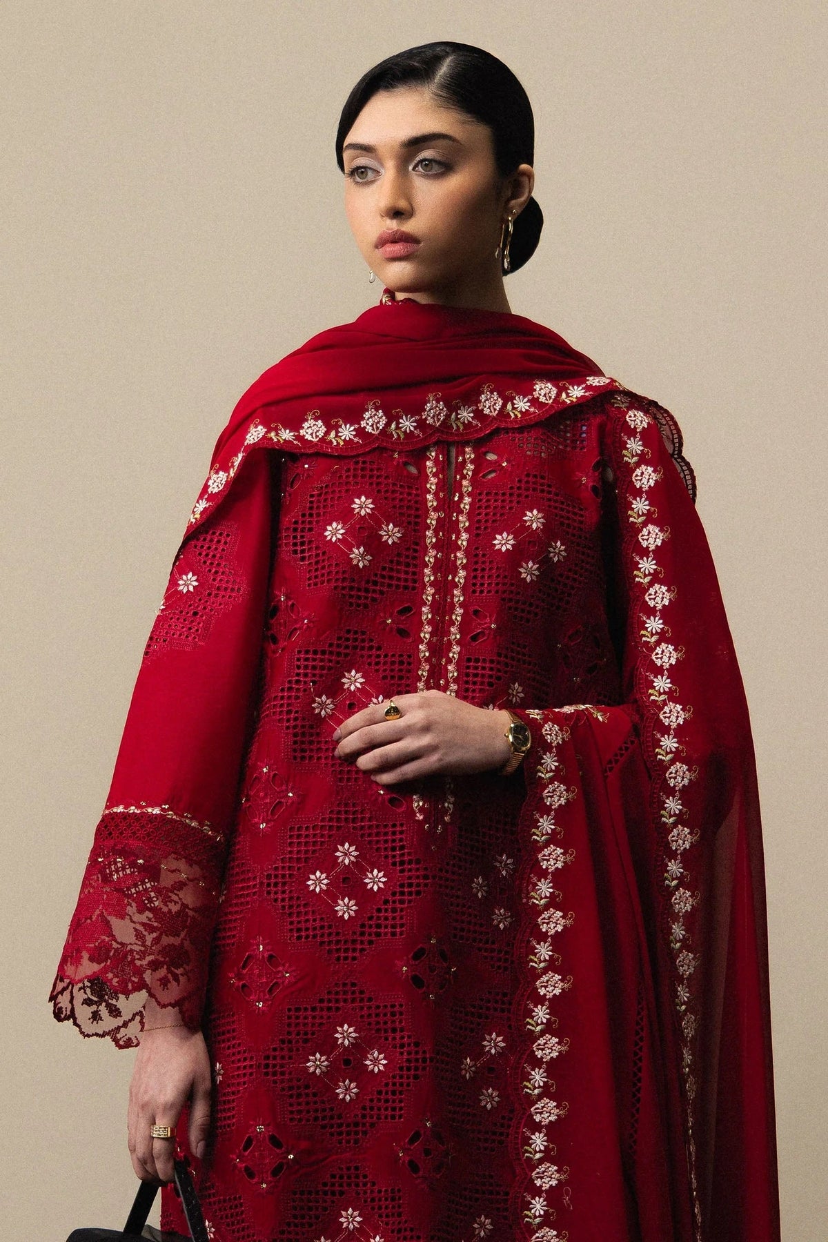 Zara Shahjahan - Lawn Embroidered 3 Piece Unstitched - D-08 AKARI
