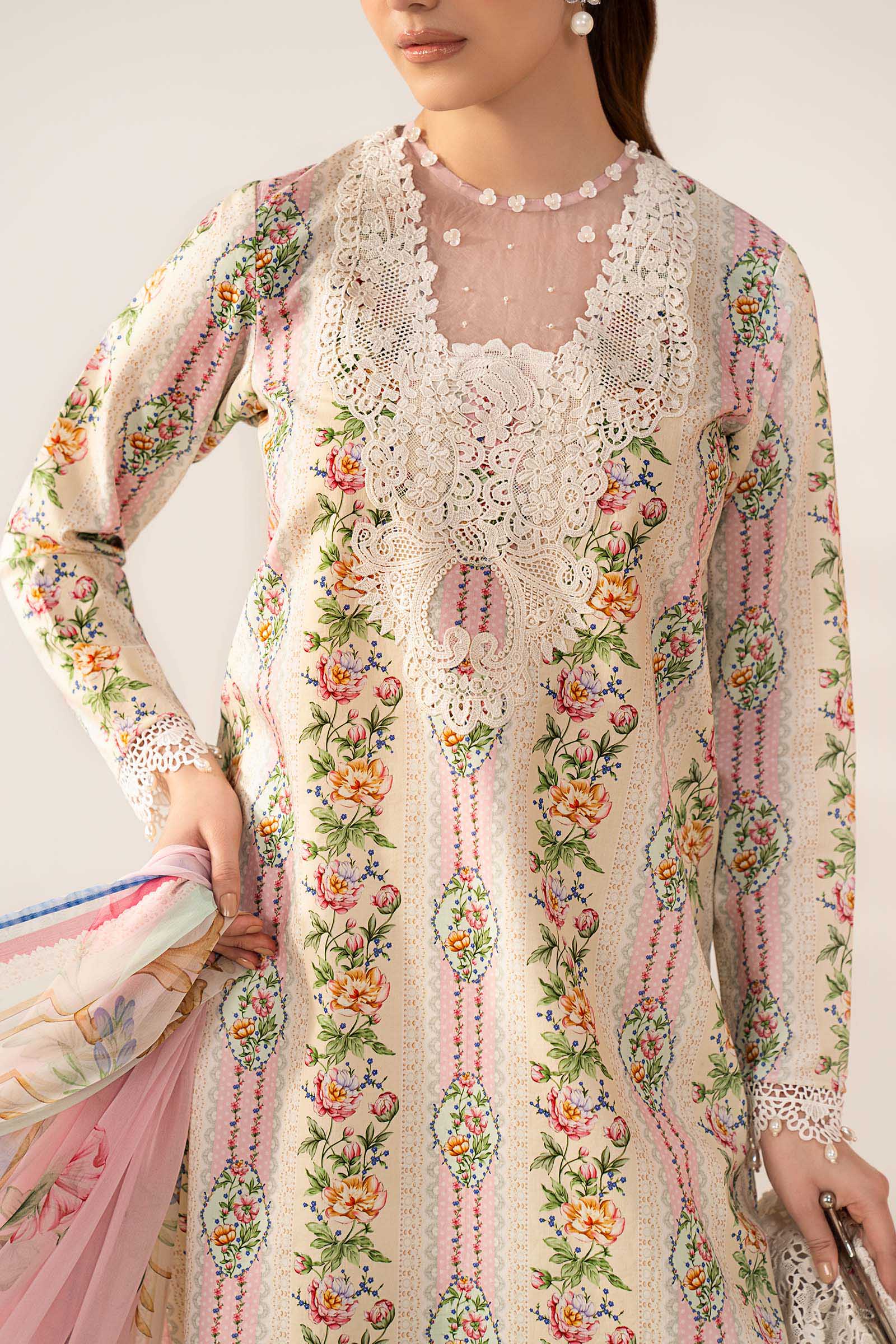 3 Piece Embroidered Lawn Suit