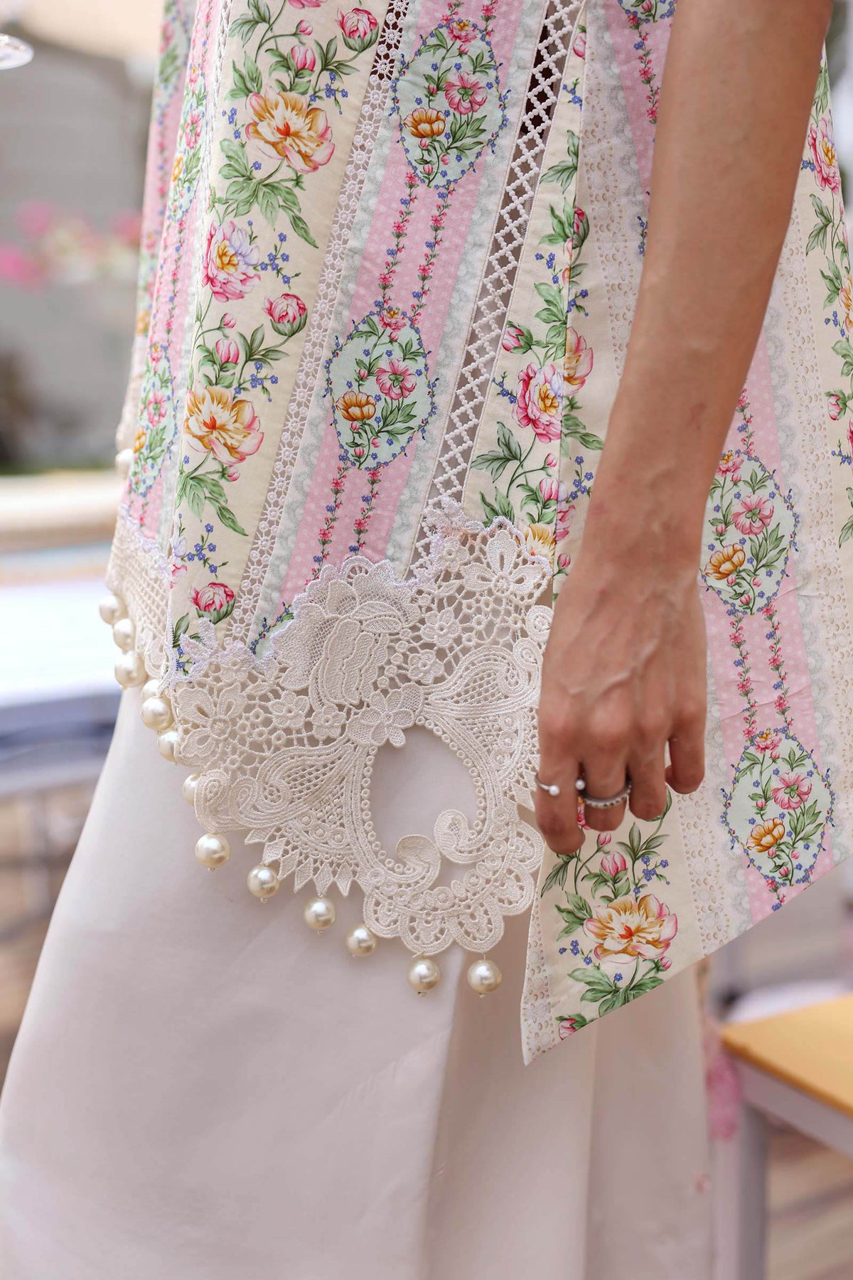 3 Piece Unstitched Embroidered Lawn Suit