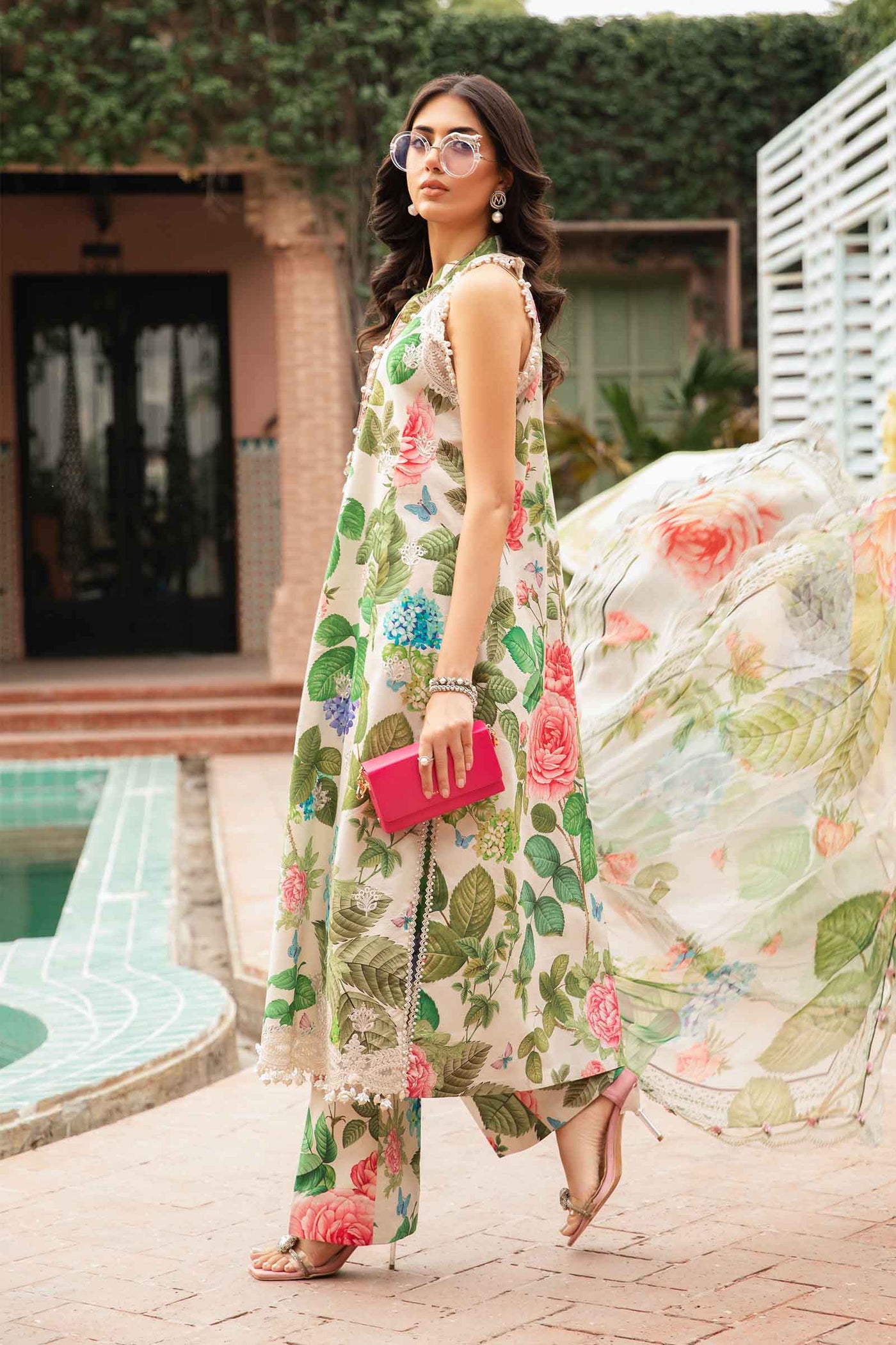 3 Piece Unstitched Printed Suit | Mpt-2210-A