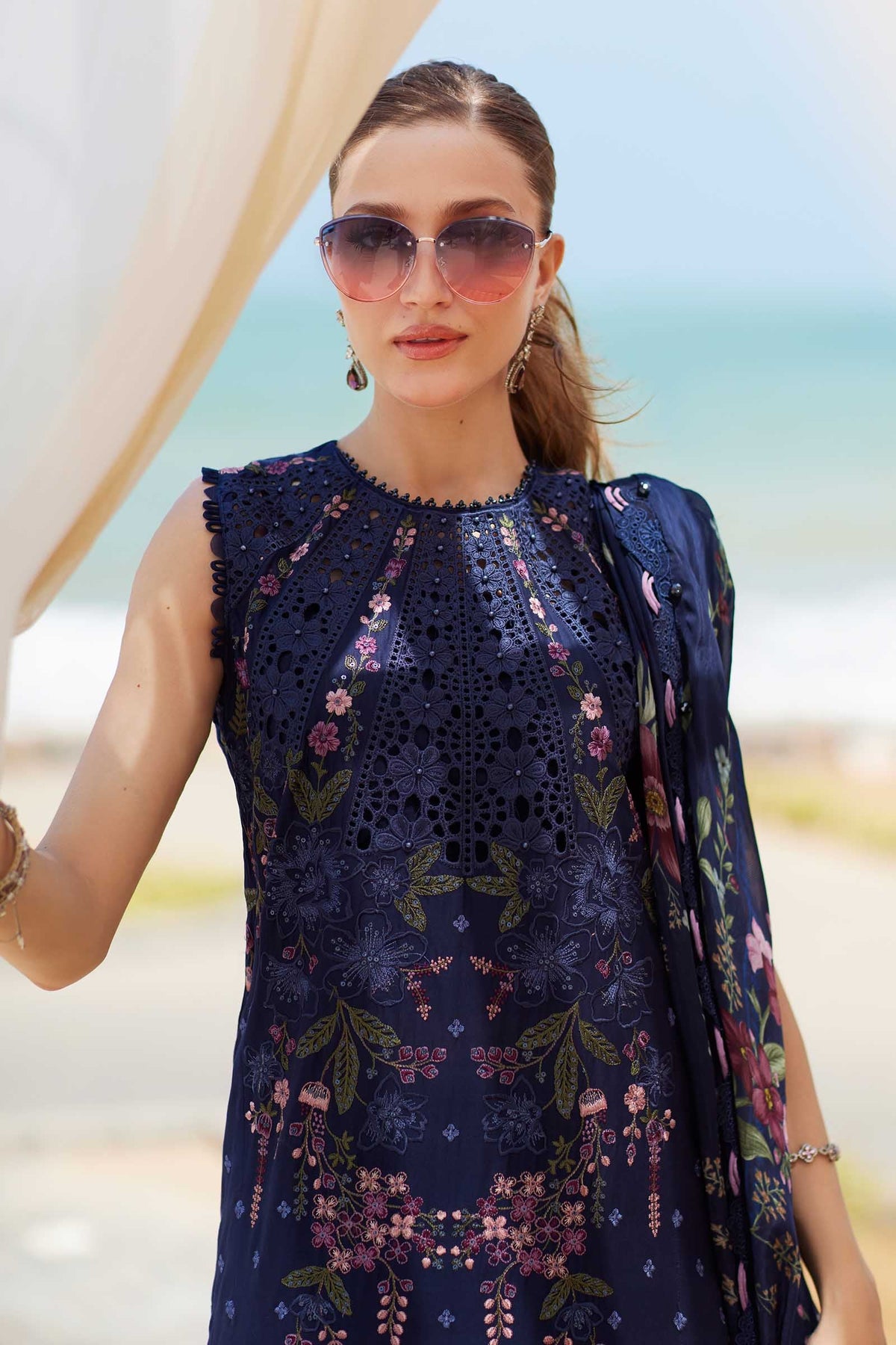3 Piece Unstitched Embroidered Lawn Suit | EID LAWN-25-10