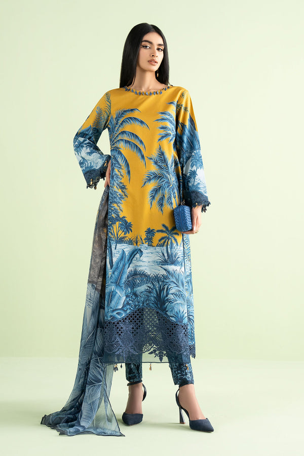 3 Piece Embroidered Lawn Suit | MPS-2911-A
