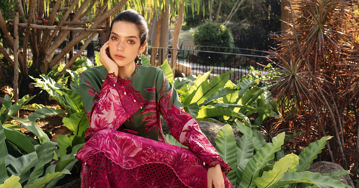 3 Piece Unstitched Embroidered Lawn Suit