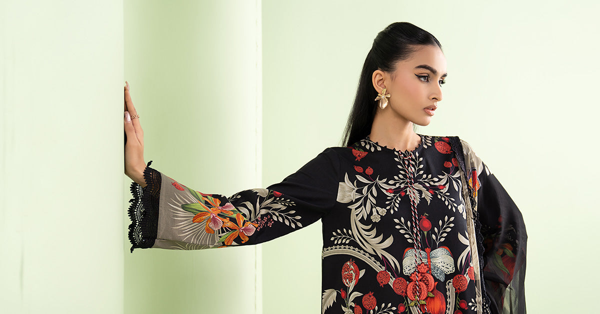 3 Piece Embroidered Lawn Suit