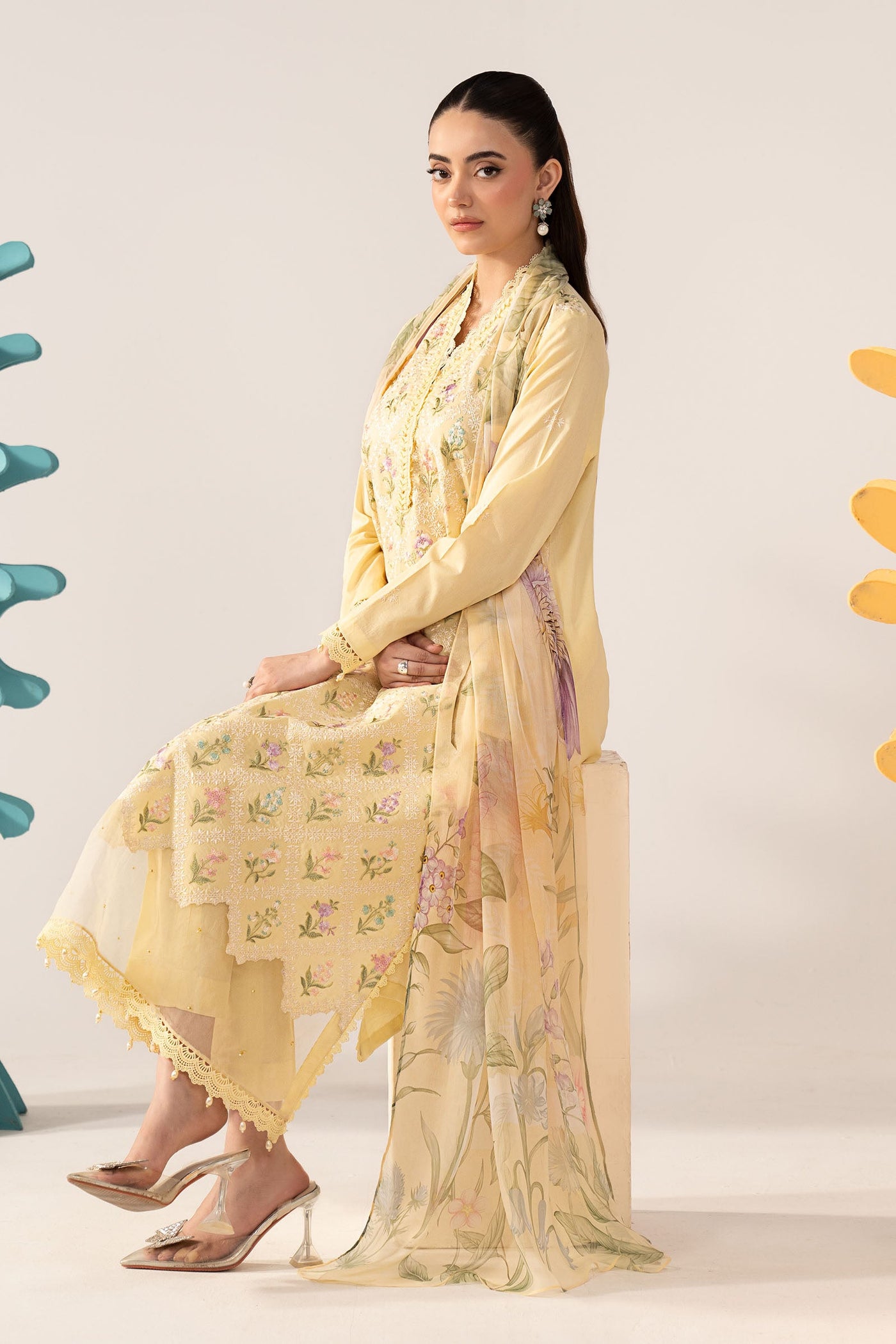 3 Piece Embroidered Lawn Suit