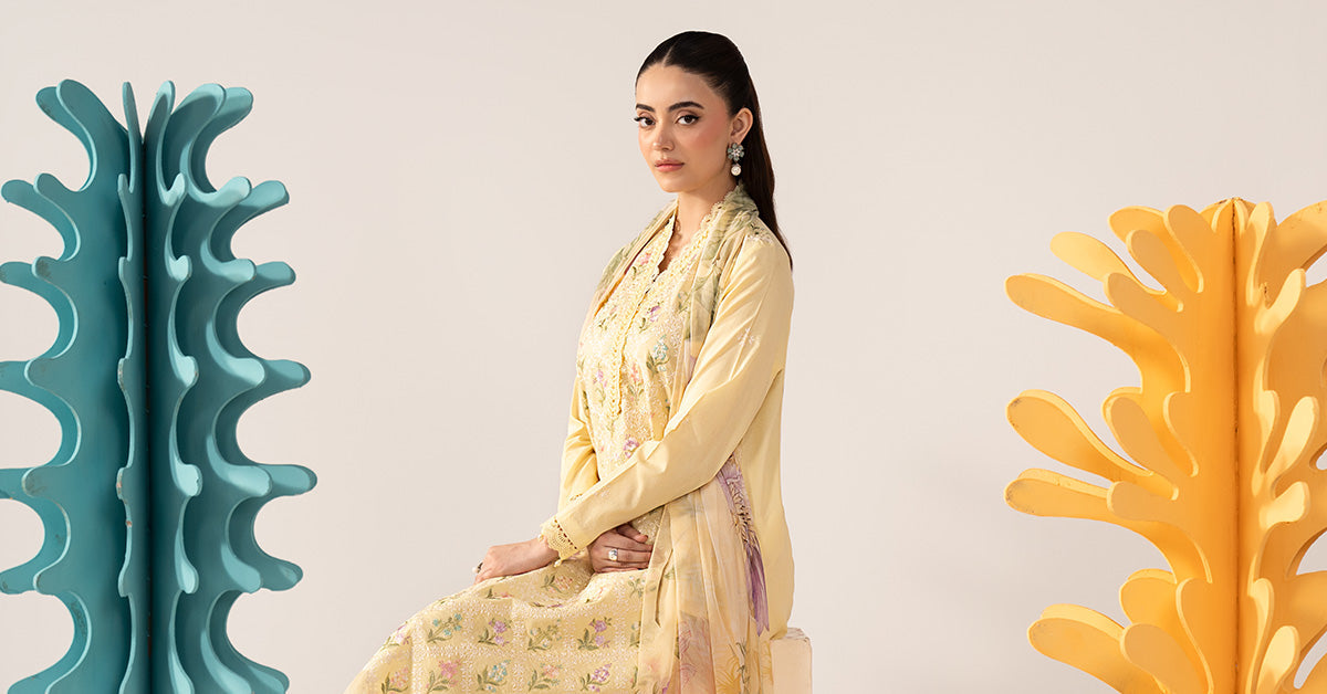 3 Piece Embroidered Lawn Suit
