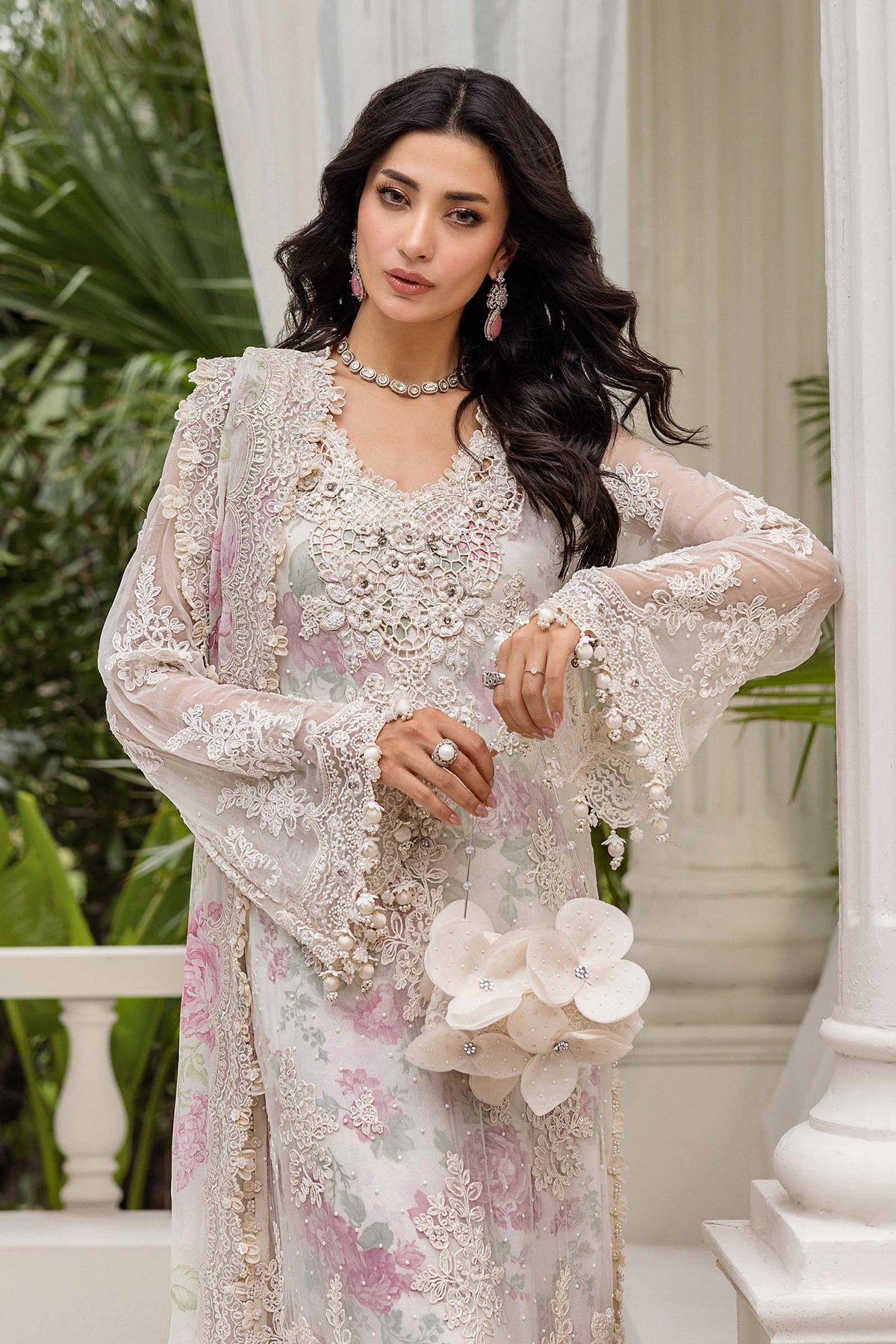 Maria.B – MPC-25-101 Off White Rose Style