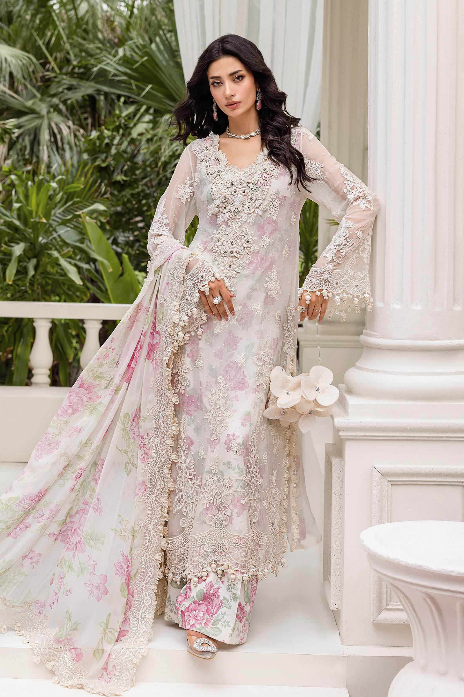 Maria.B – MPC-25-101 Off White Rose Style