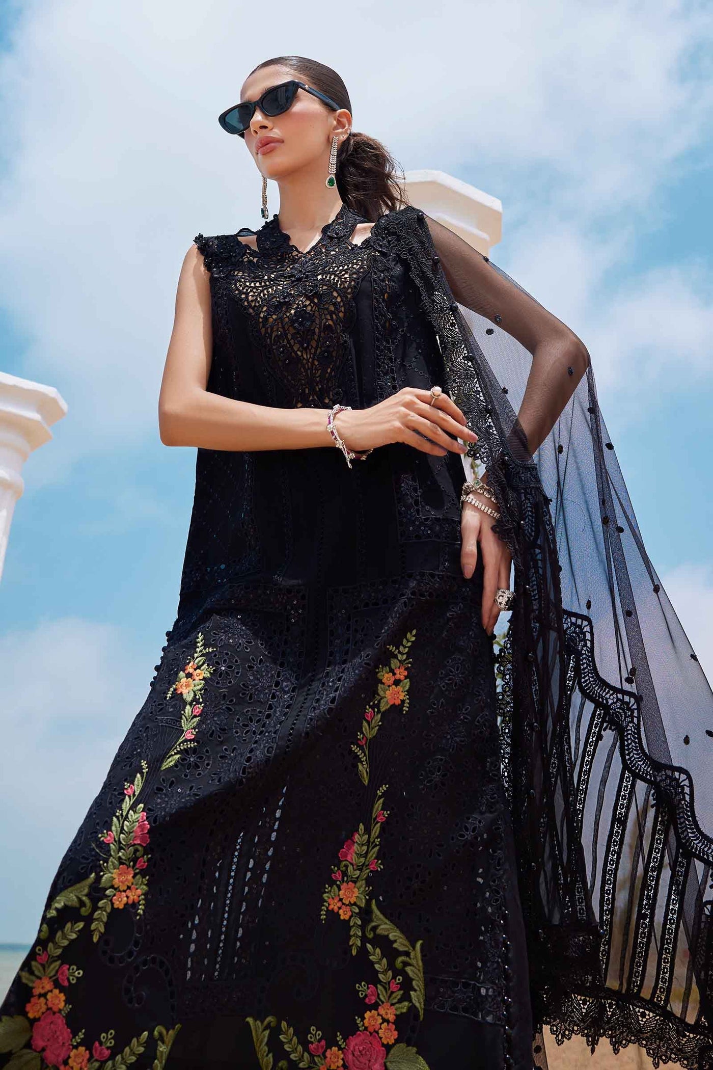 3 Piece Unstitched Embroidered Lawn Suit | EID LAWN-25-01