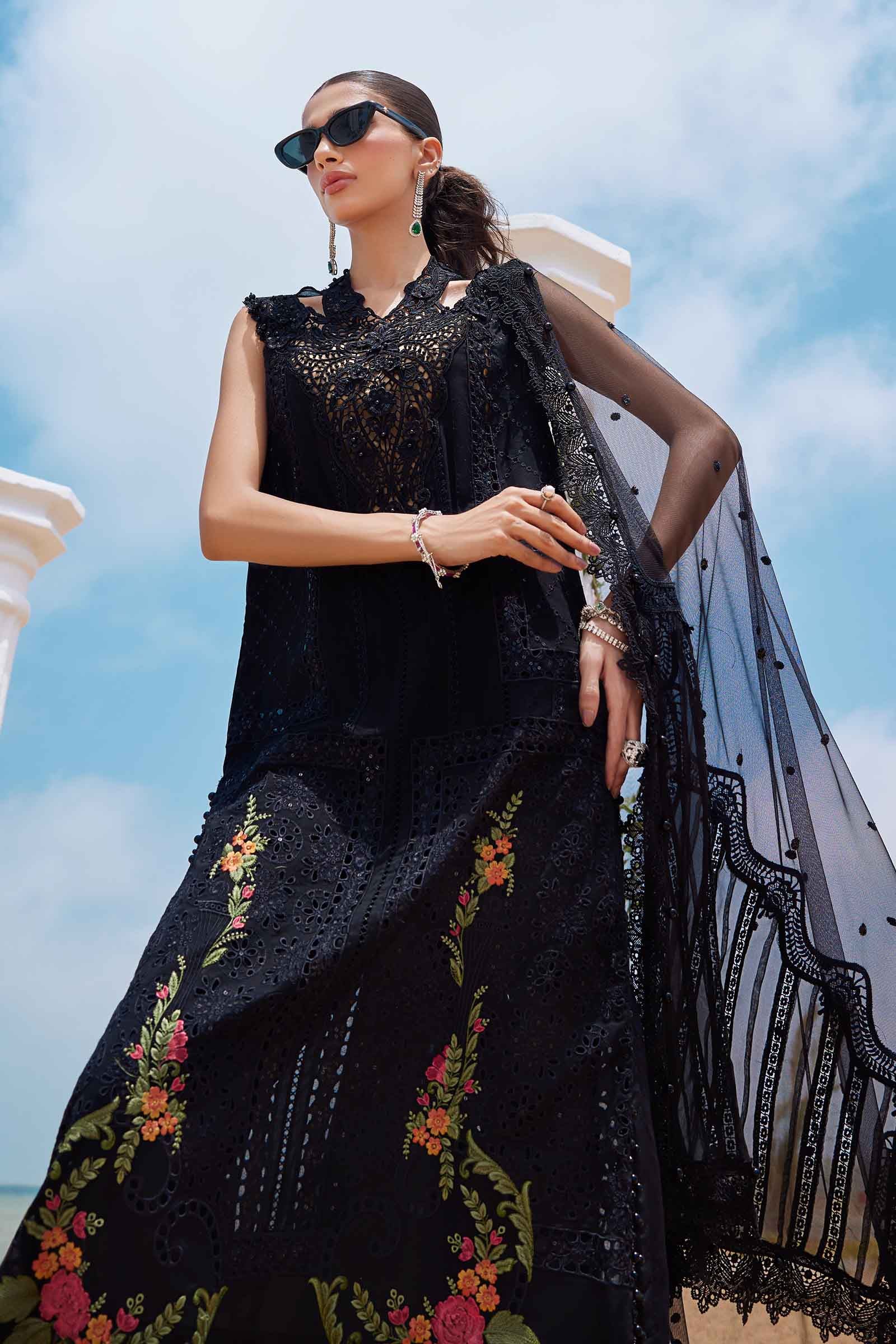 3 Piece Unstitched Embroidered Lawn Suit | EID LAWN-25-01