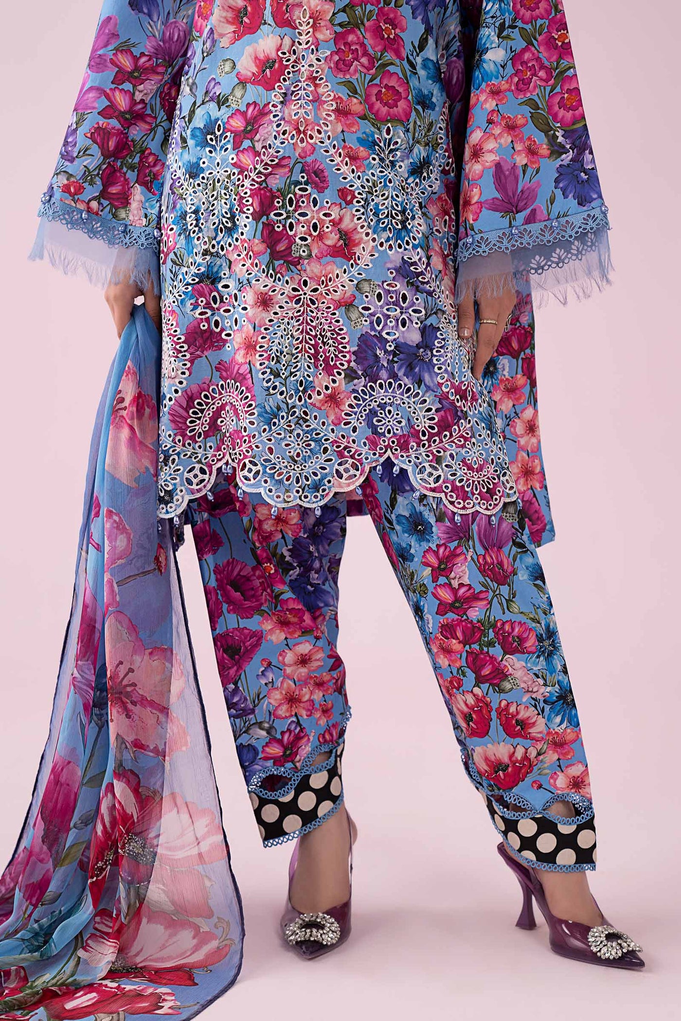 3 Piece Embroidered Lawn Suit