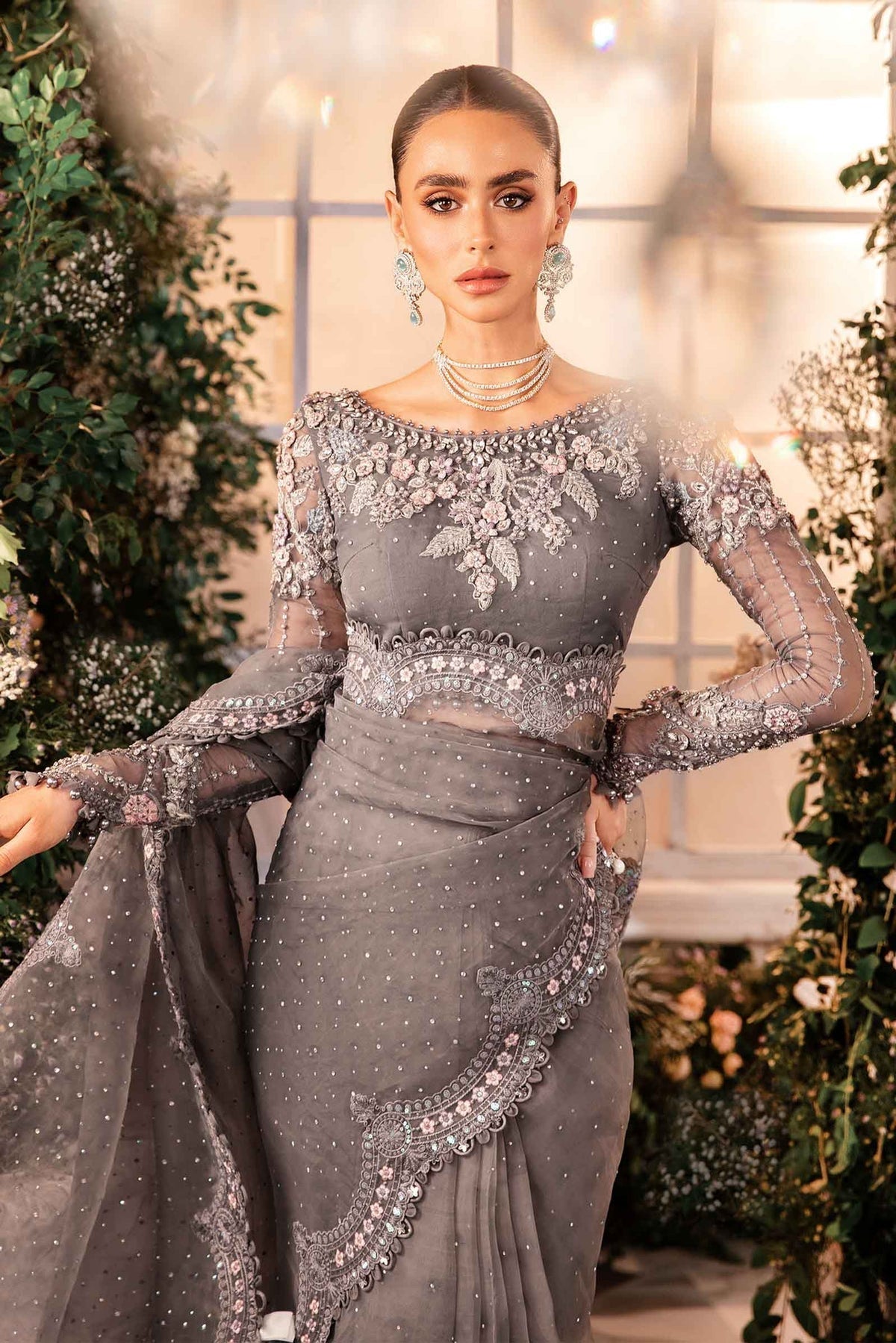 Maria B – BD-2902 Cloud Grey Style