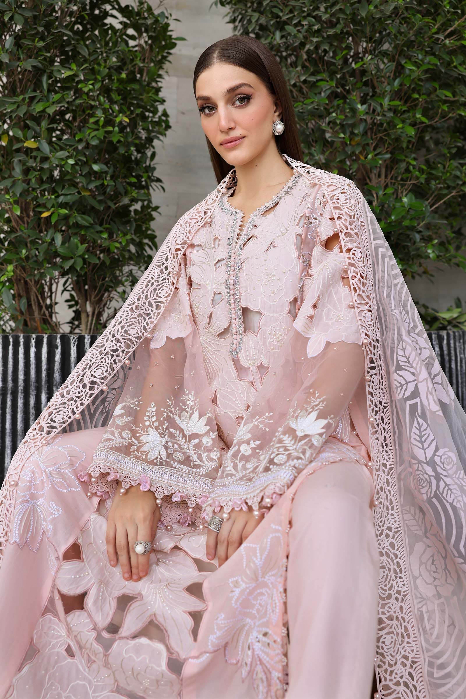 3 Piece Unstitched Embroidered Lawn Suit