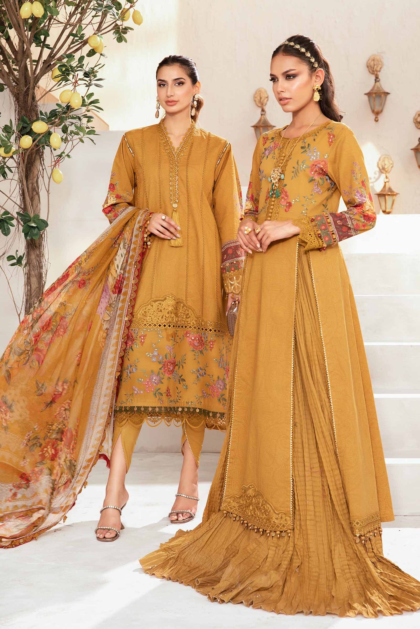 3 Piece Unstitched Printed Suit | Mpt-2202-A