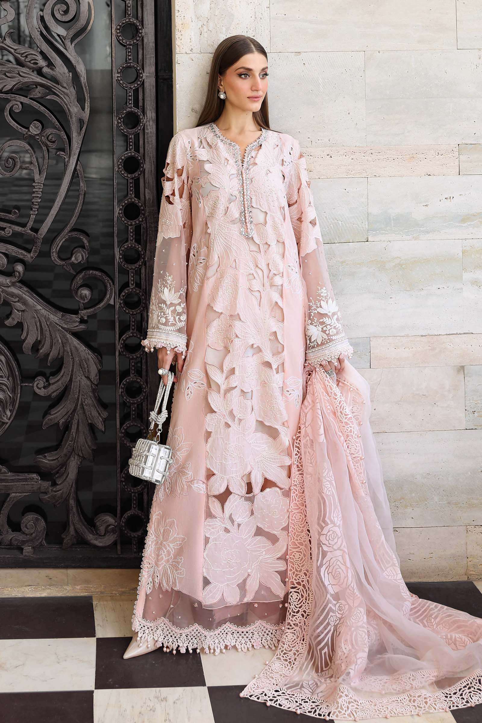 3 Piece Unstitched Embroidered Lawn Suit