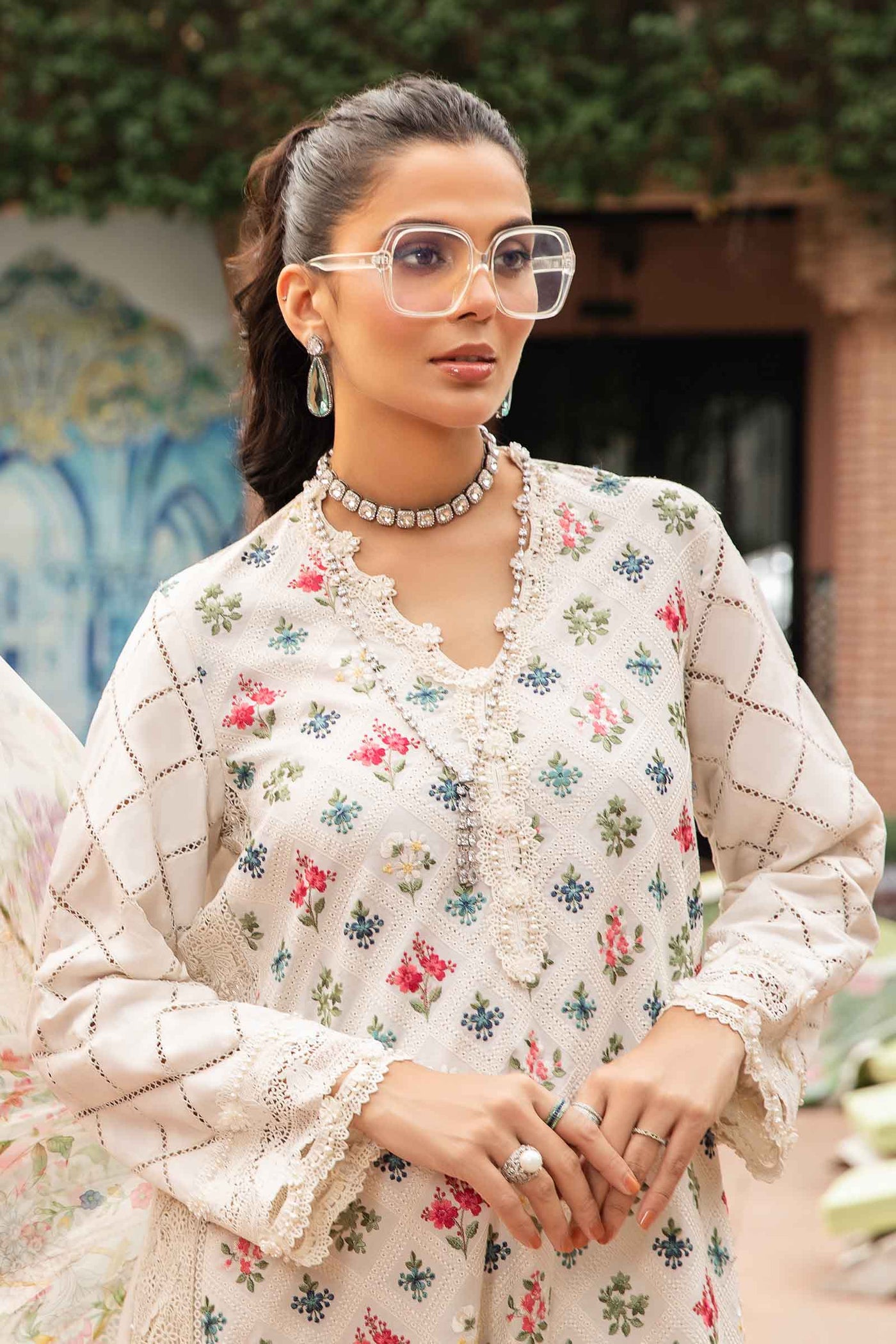 3 Piece Unstitched Printed Suit | Mpt-2203-A